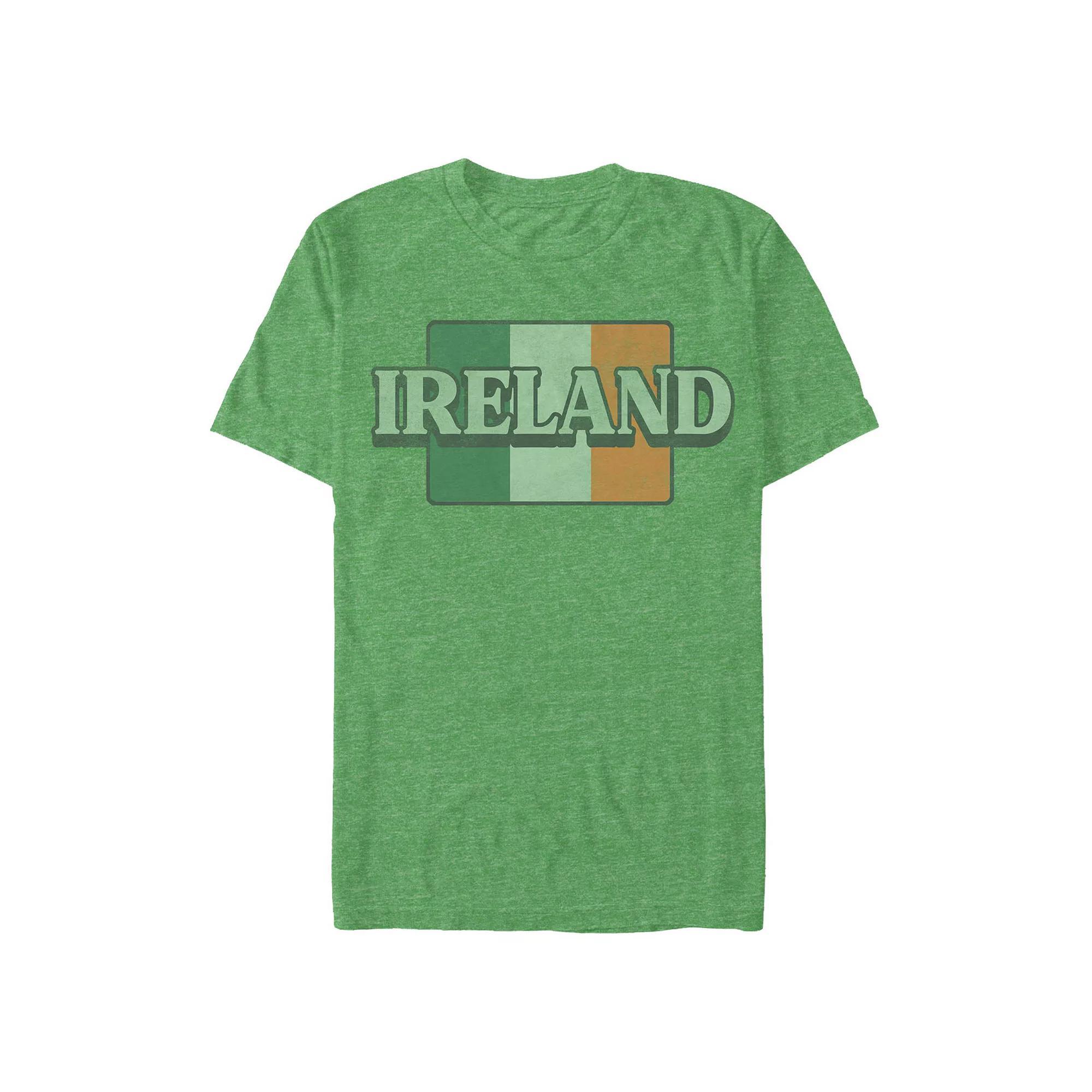 Big & Tall Ireland Flag With Name Graphic Tee, Men's,  Product Image