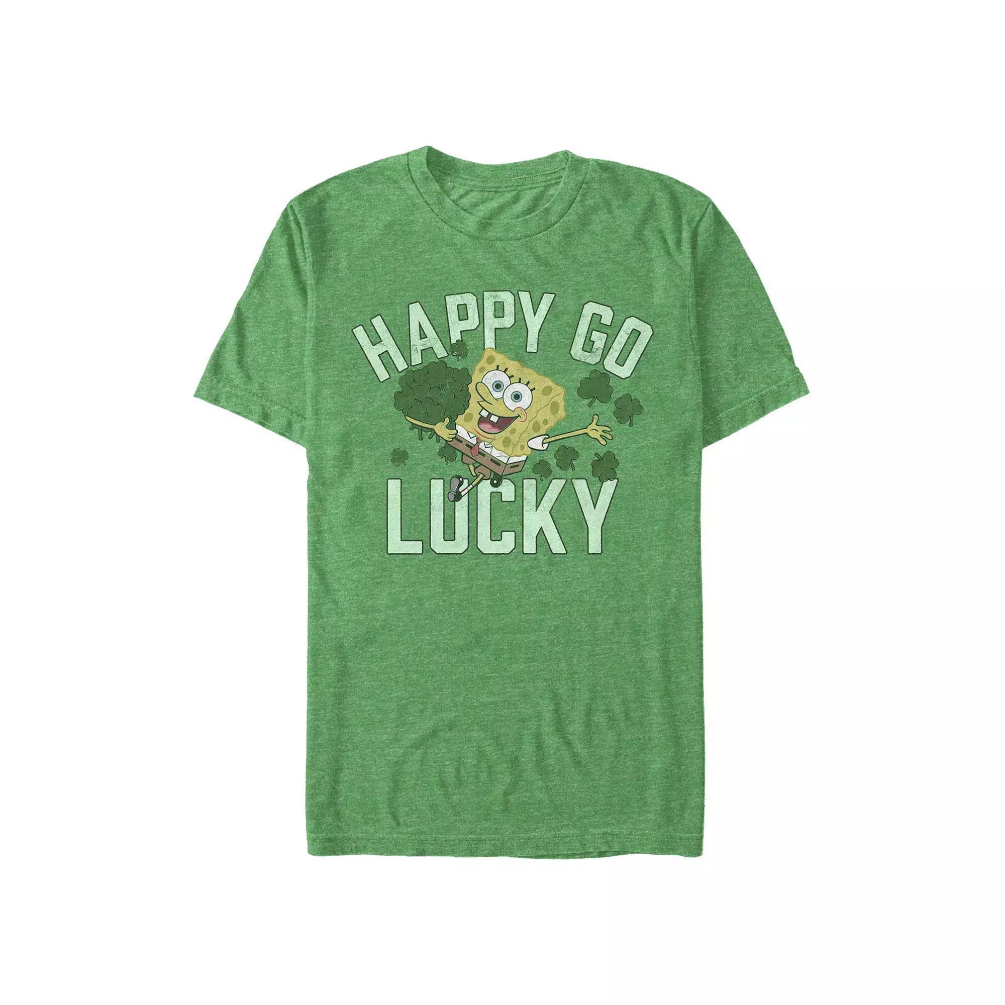 Big & Tall SpongeBob SquarePants Happy Go Lucky Graphic Tee, Men's,  Product Image