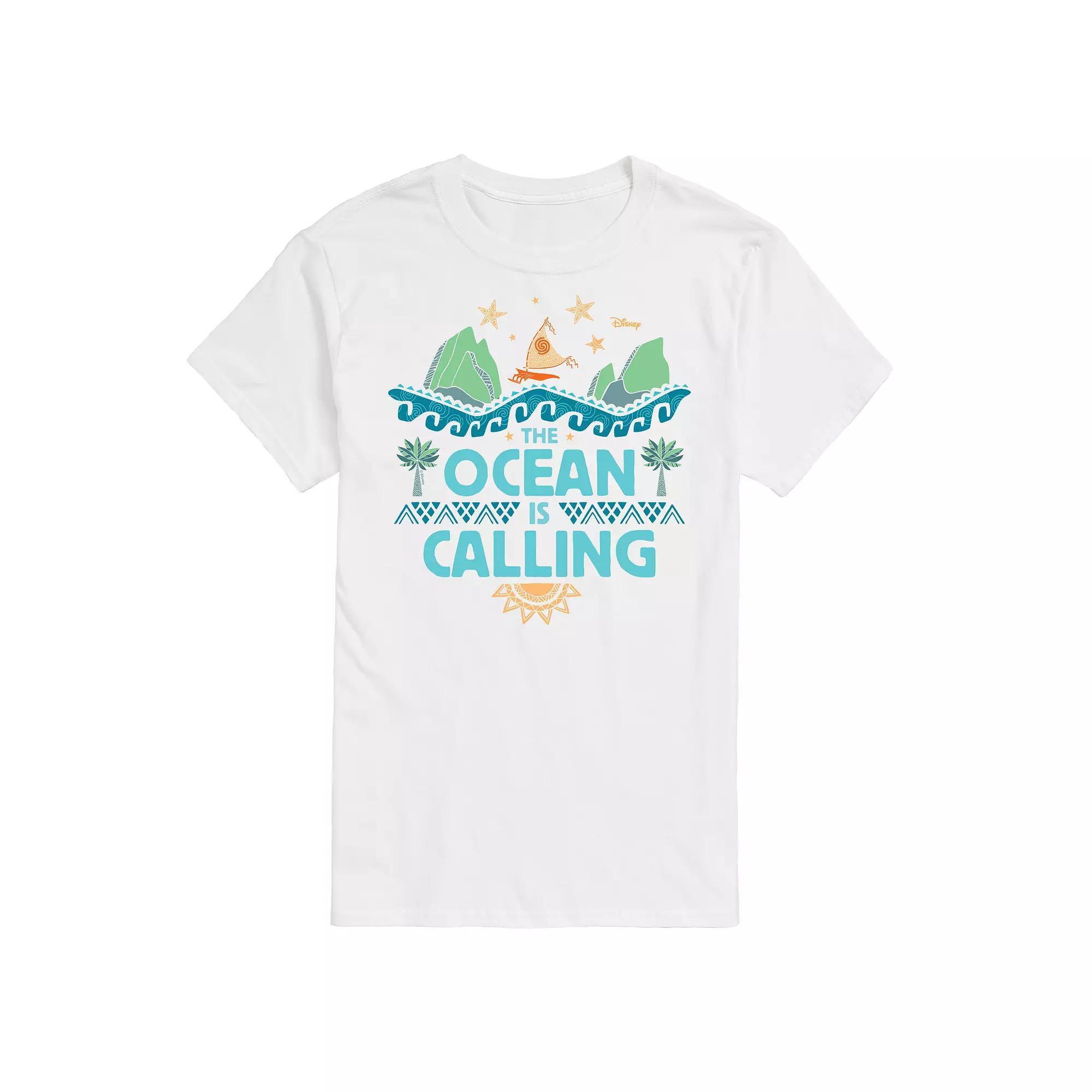 Disney's Moana Big & Tall The Ocean Is Calling Graphic Tee, Men's,  Product Image