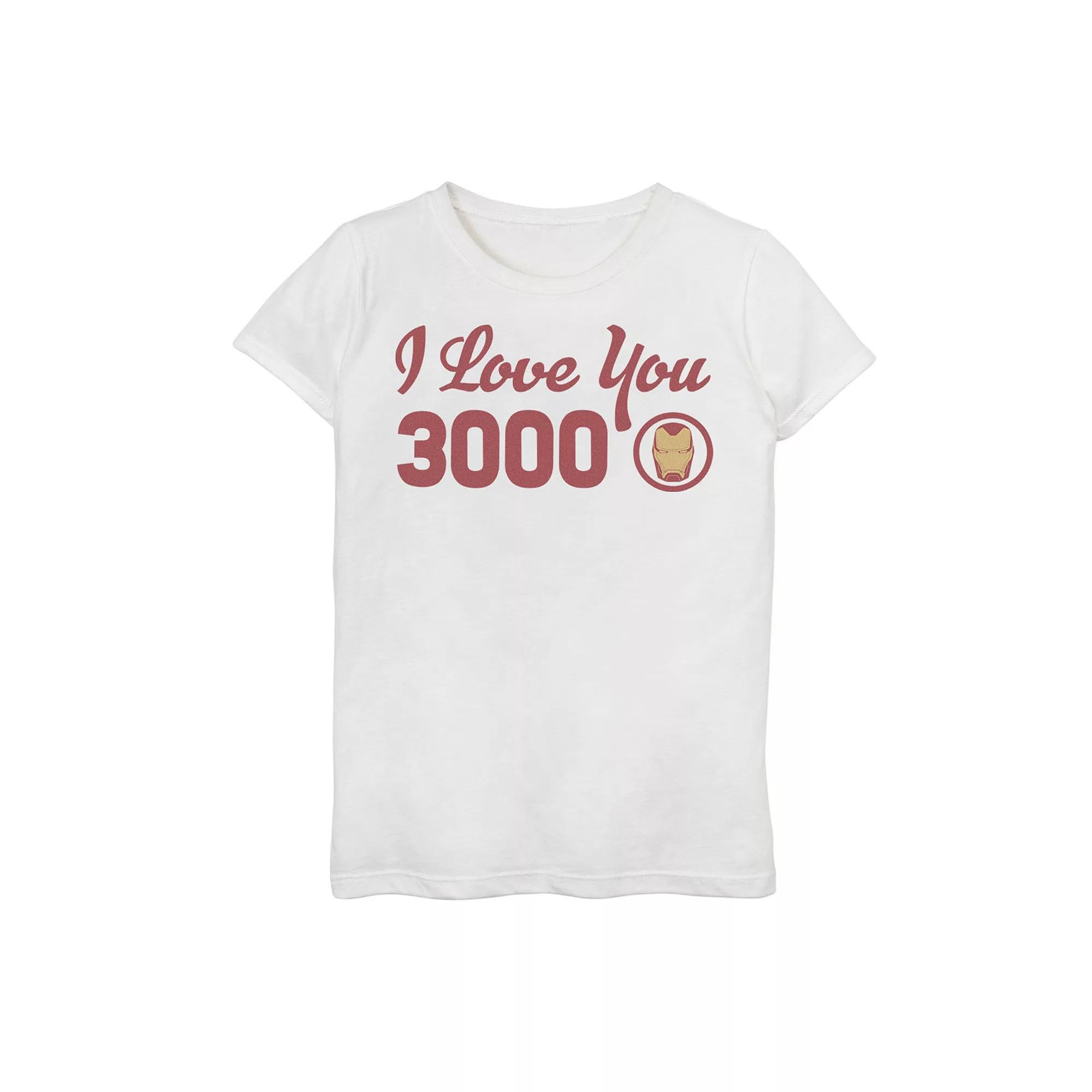 Girls 7-16 Marvel Avengers Endgame Iron Man "I Love You 3000" Tee, Girl's,  Product Image