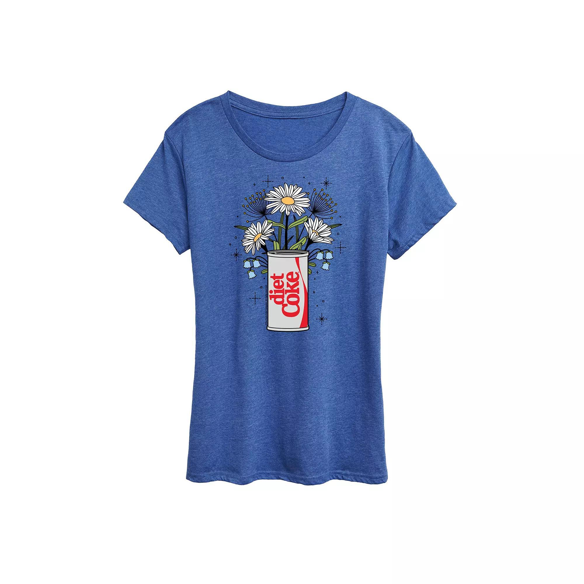 Women's Diet Coke Flowers Graphic Tee,  Product Image