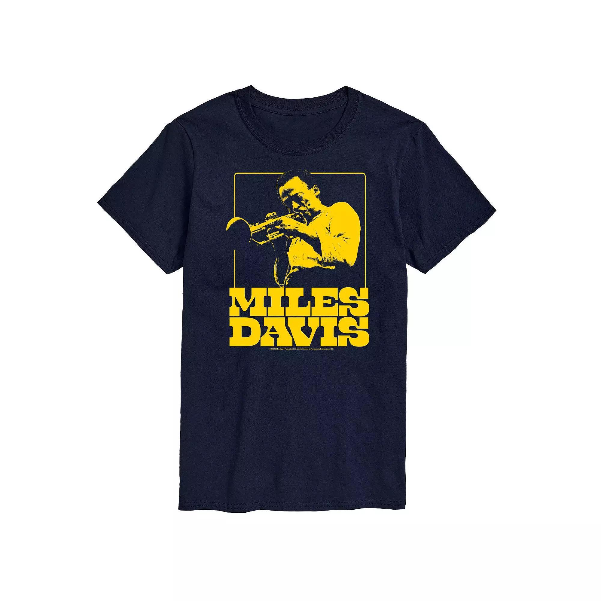 Big & Tall Miles Davis Tee, Men's, Size: 3XB, Blue Product Image