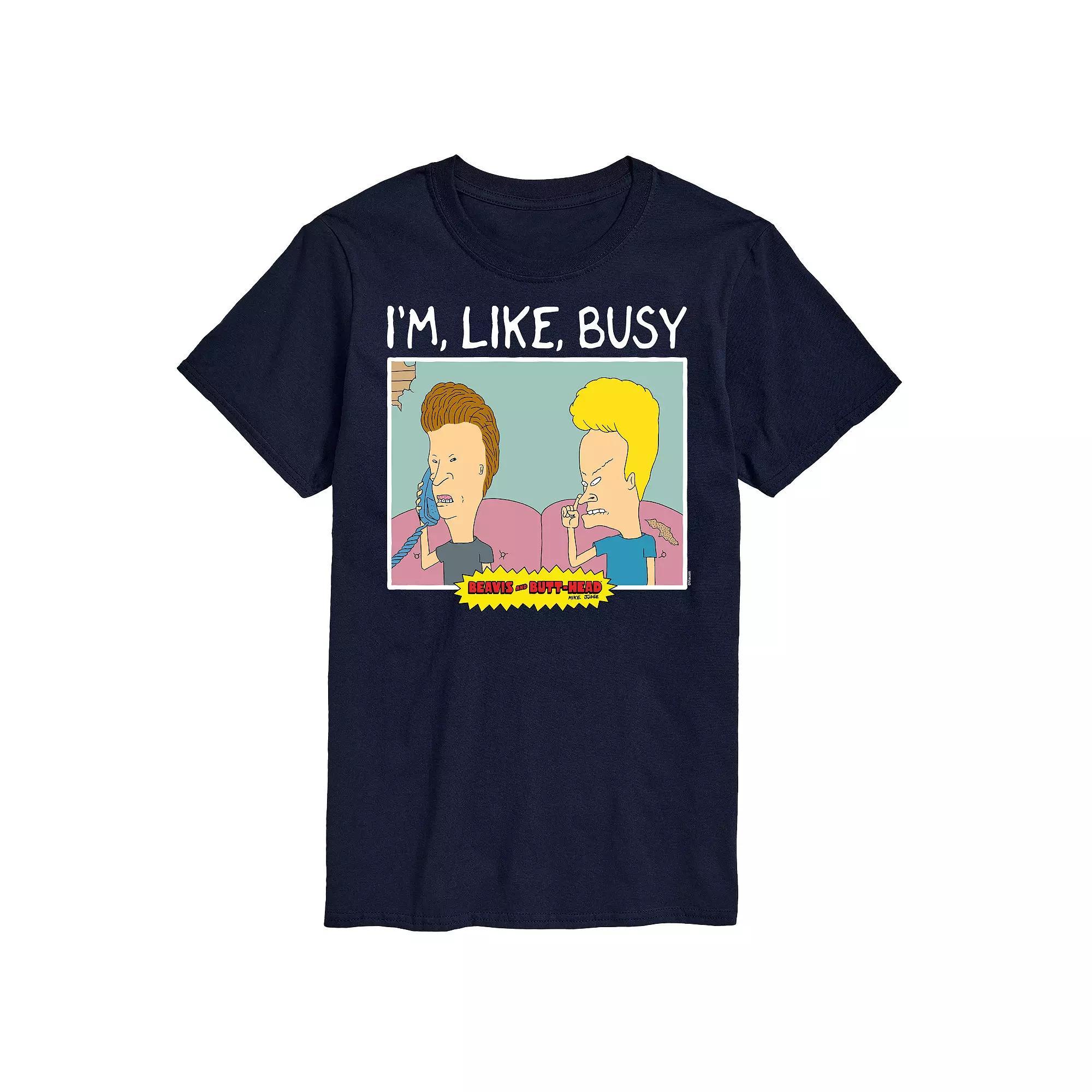 Men's Beavis And Butthead I'm Like Busy Tee,  Product Image