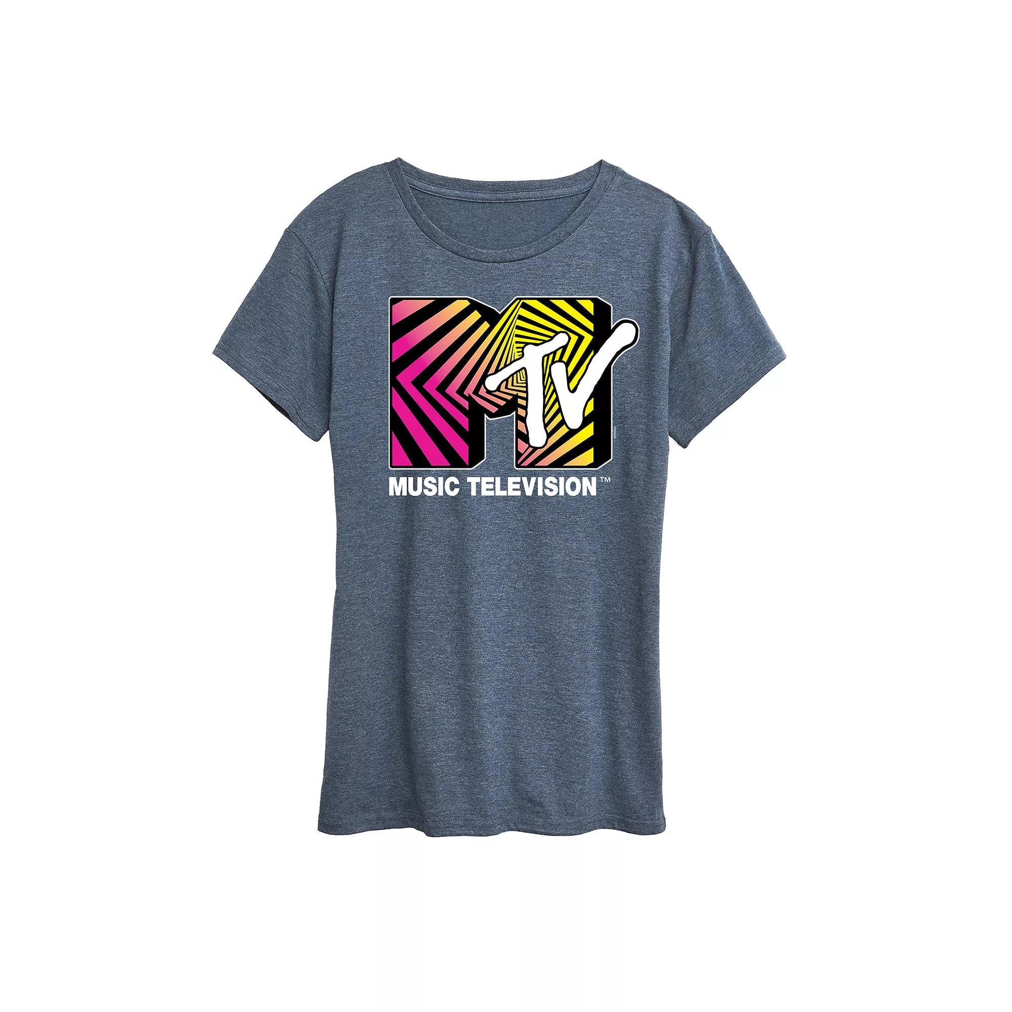 Women's MTV Optical 80s Graphic Tee,  Product Image