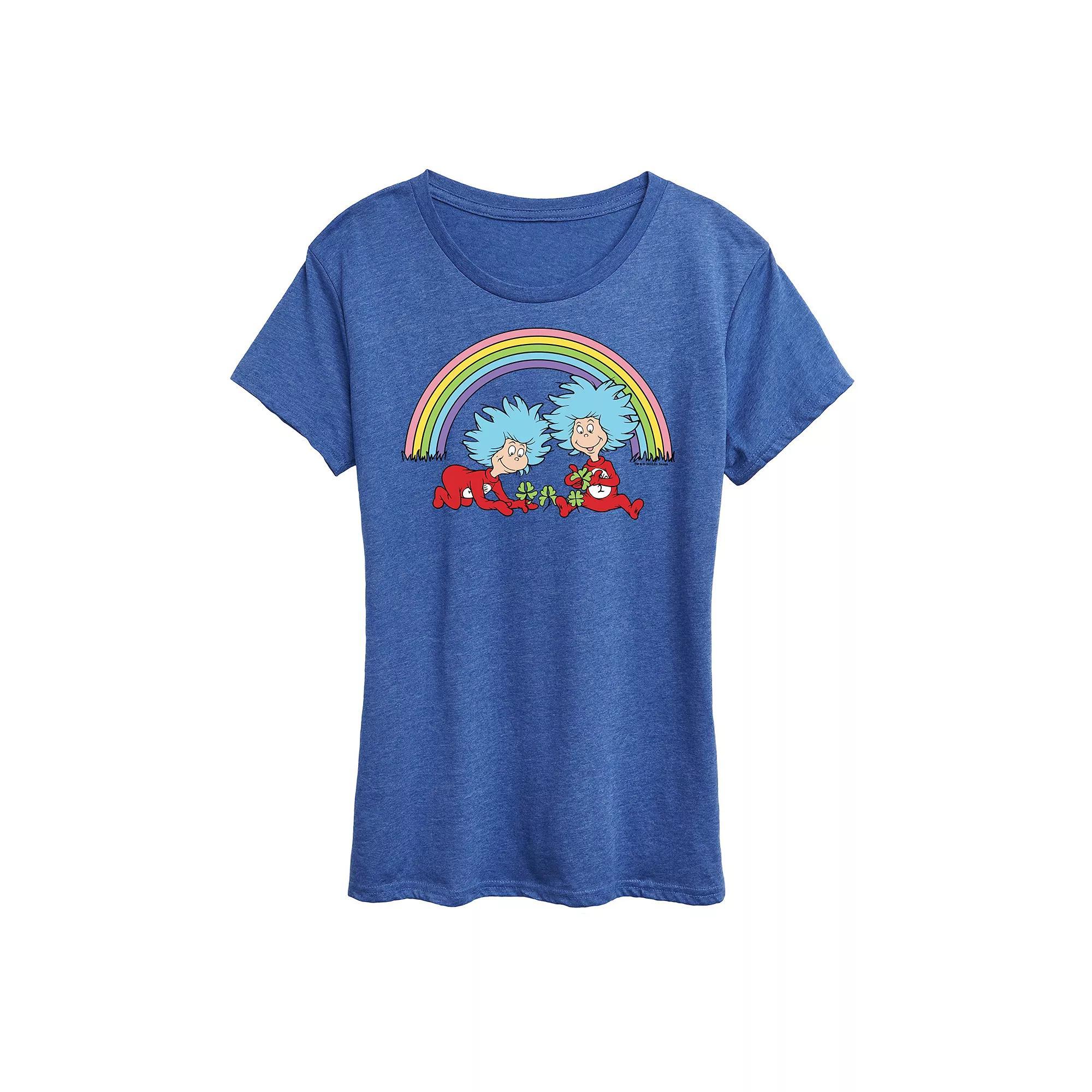Women's Dr. Seuss Thing 1 & 2 Rainbow Graphic Tee,  Product Image
