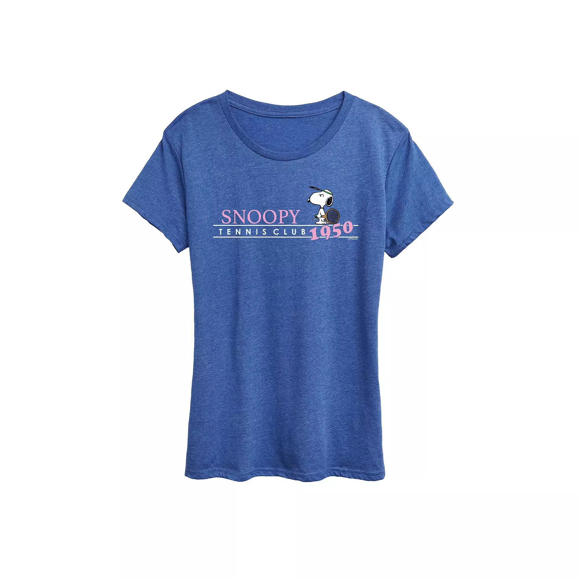Women's Peanuts Snoopy Tennis Club 1950 Graphic Tee,  Product Image