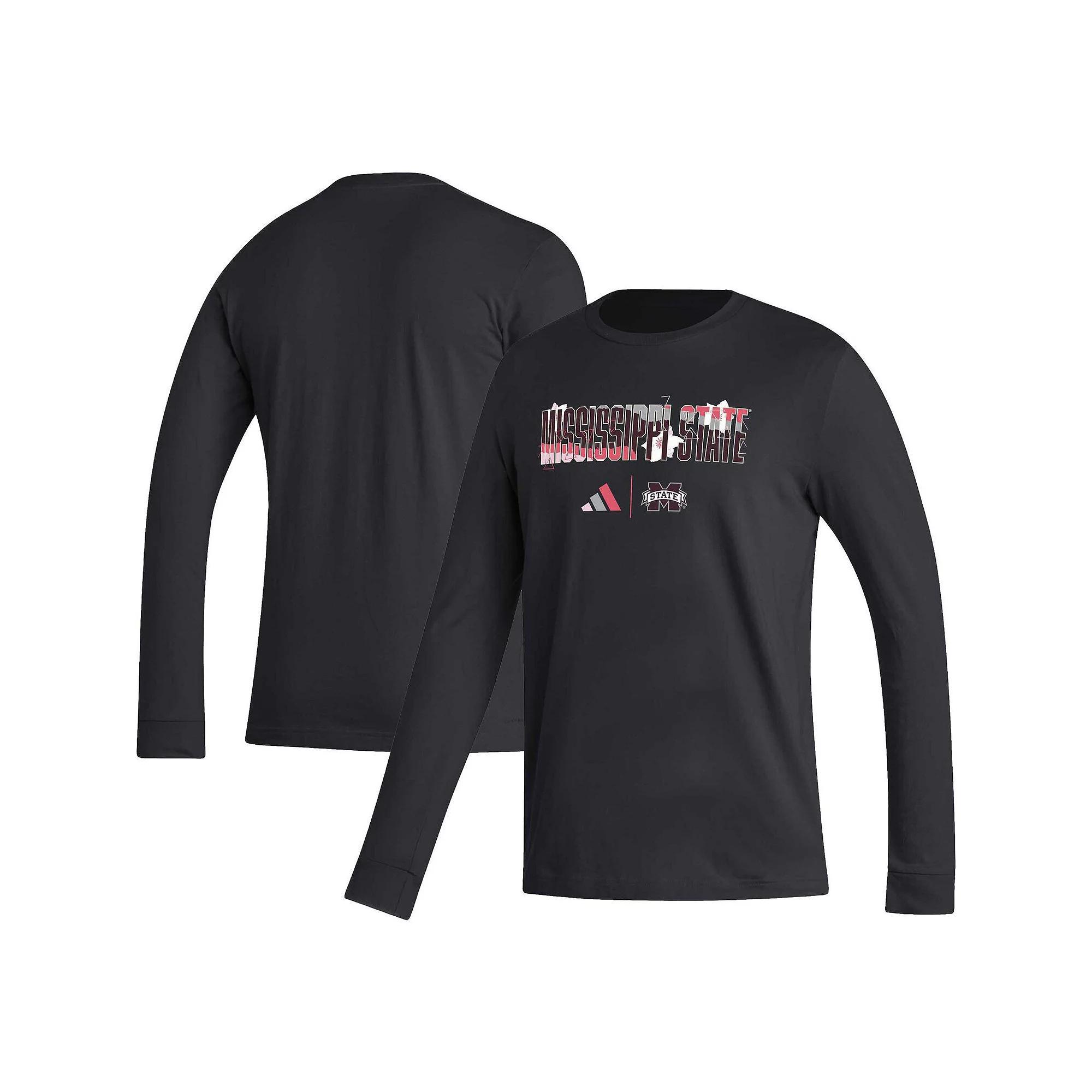 Men's adidas Black Miami Hurricanes Honoring Black Excellence Long Sleeve T-Shirt, Size: Medium Product Image