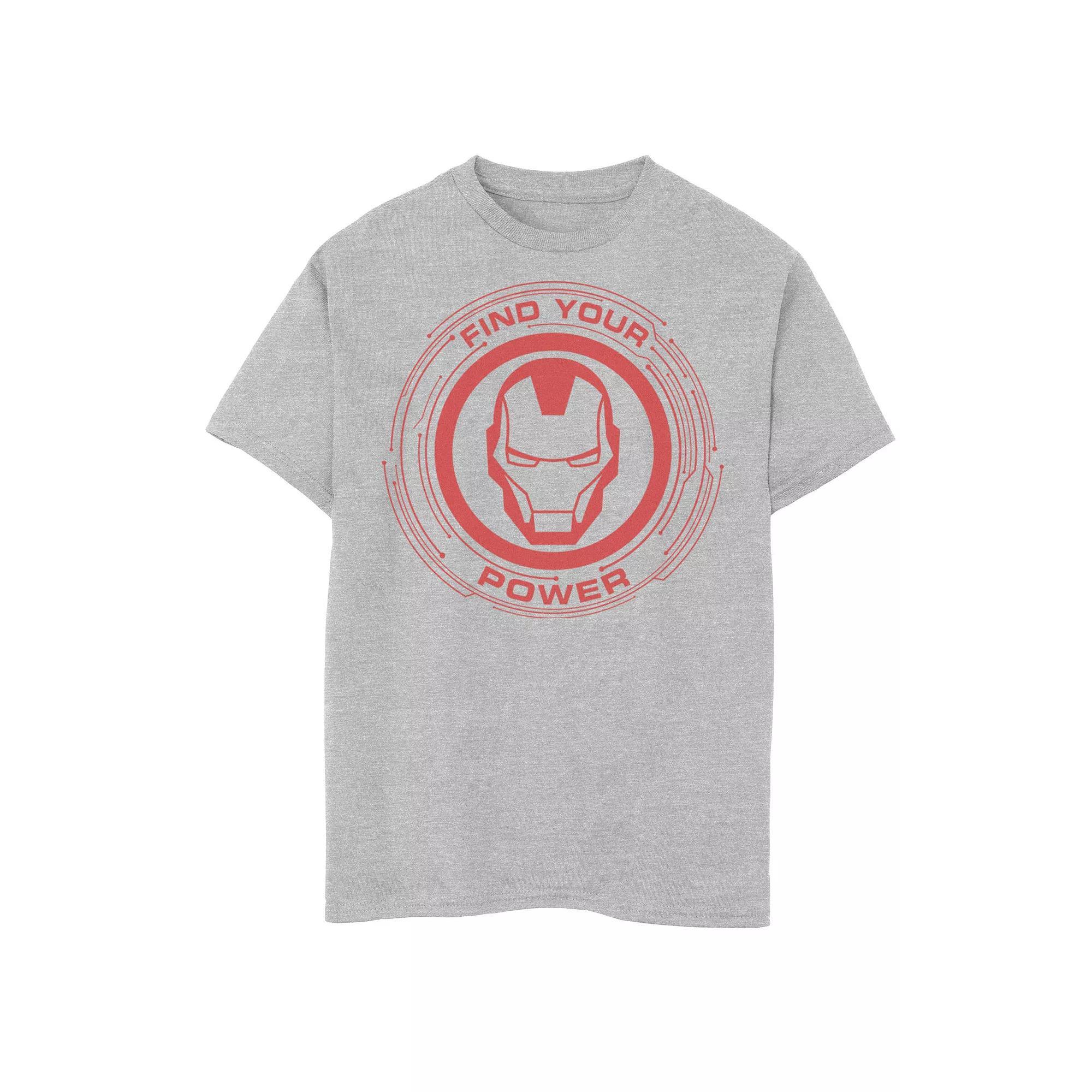 Boys 8-20 Marvel Iron Man Find Your Power Simple Logo Graphic Tee, Boy's,  Product Image