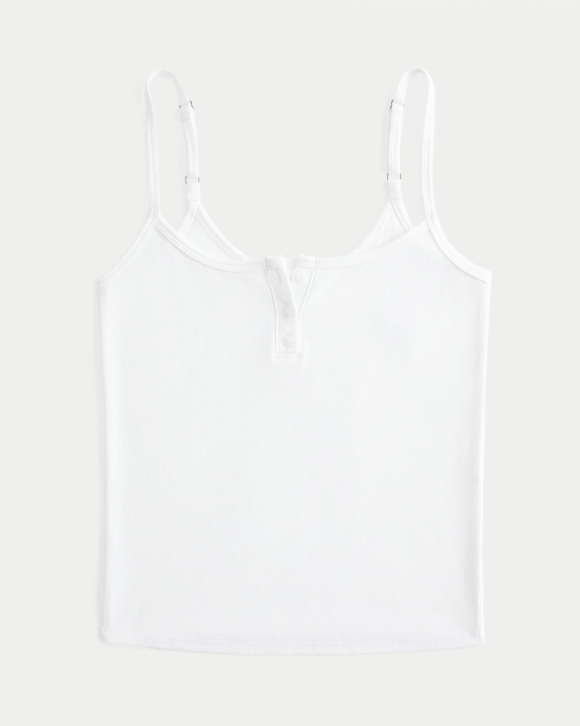 Ribbed Notch Henley Cami Product Image