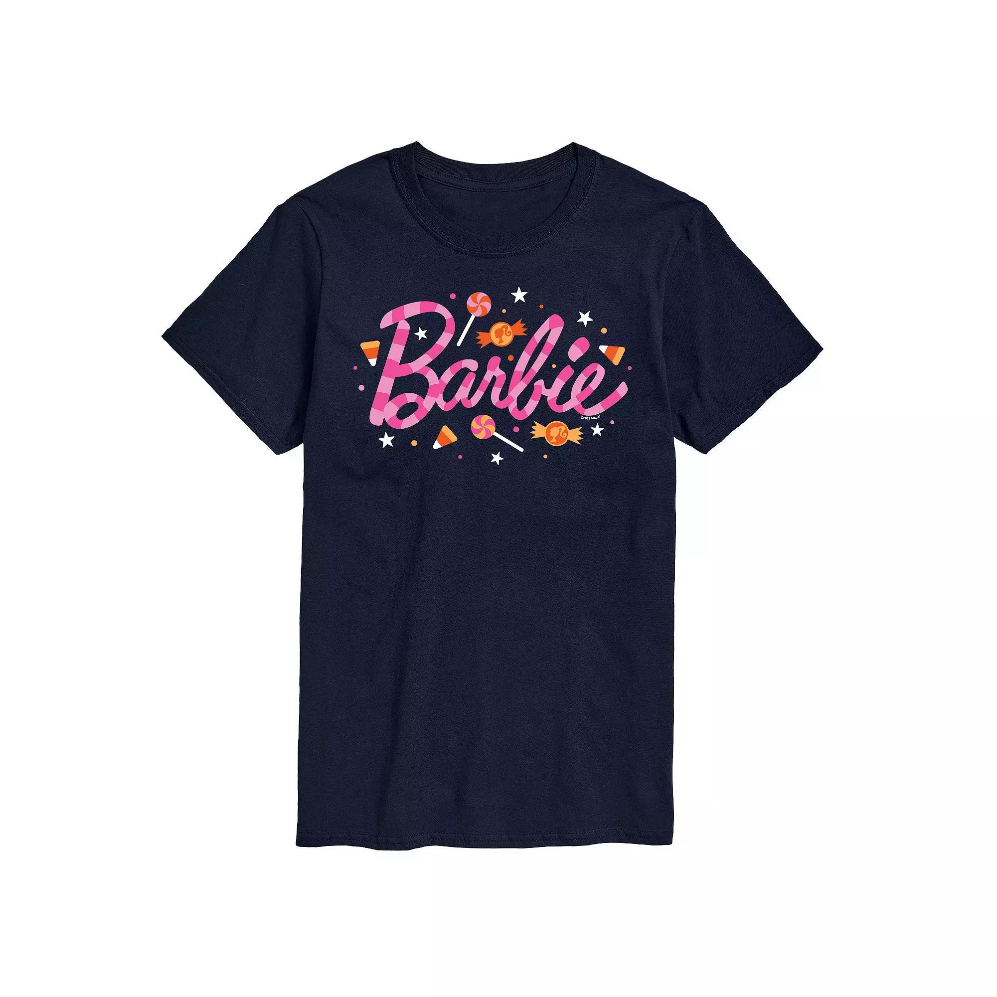 Men's Barbie Halloween Candy Logo Graphic Tee, Size: XXL, Black Product Image