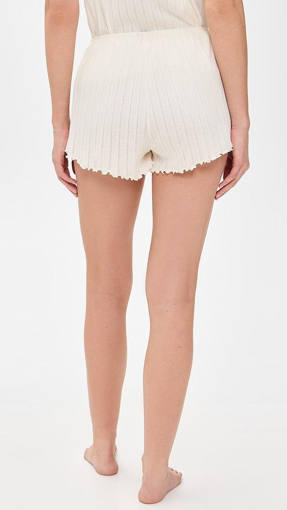 Eberjey Pointelle Shorts | Shopbop Product Image