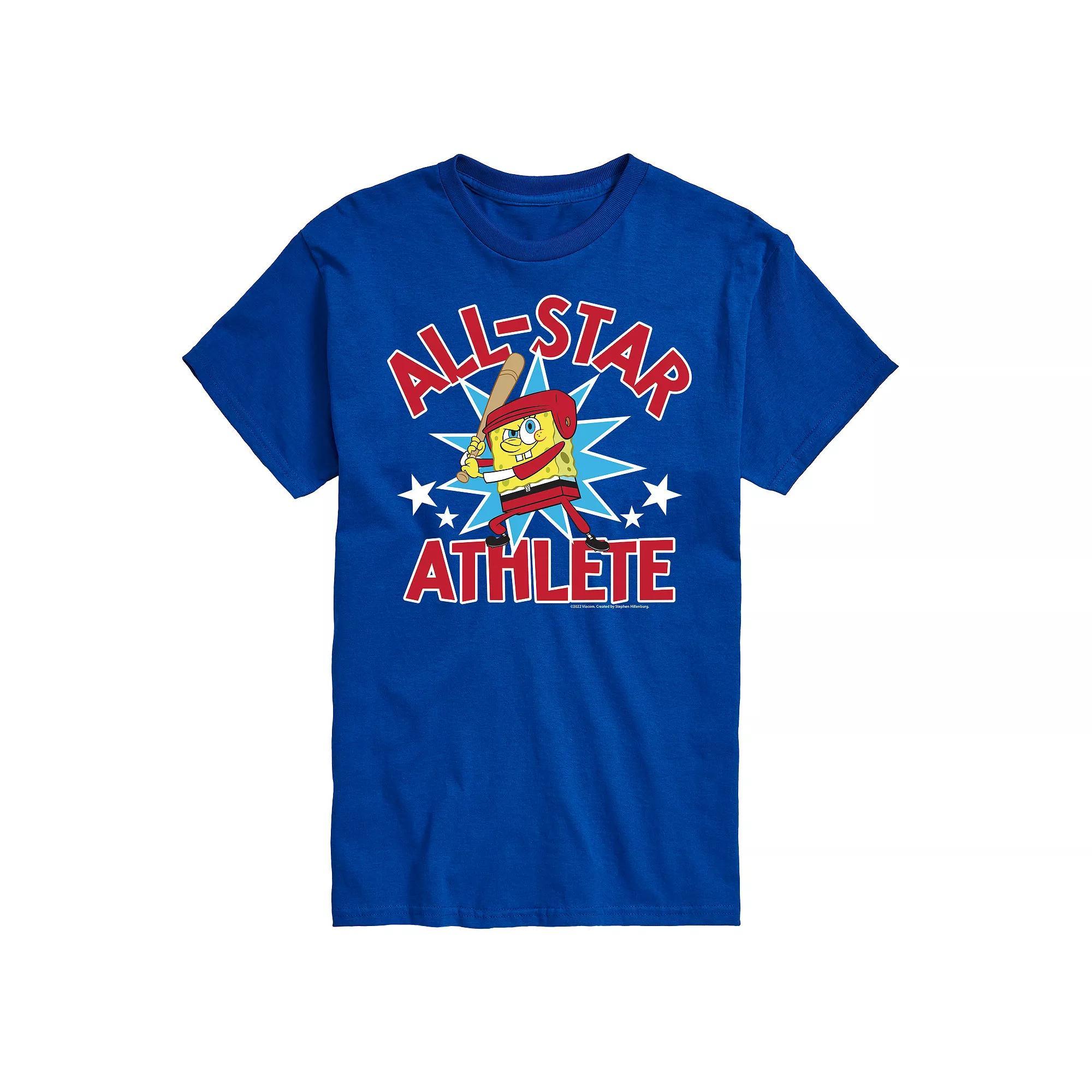 Big & Tall Nickelodeon Spongebob Squarepants All Star Graphic Tee, Men's,  Product Image