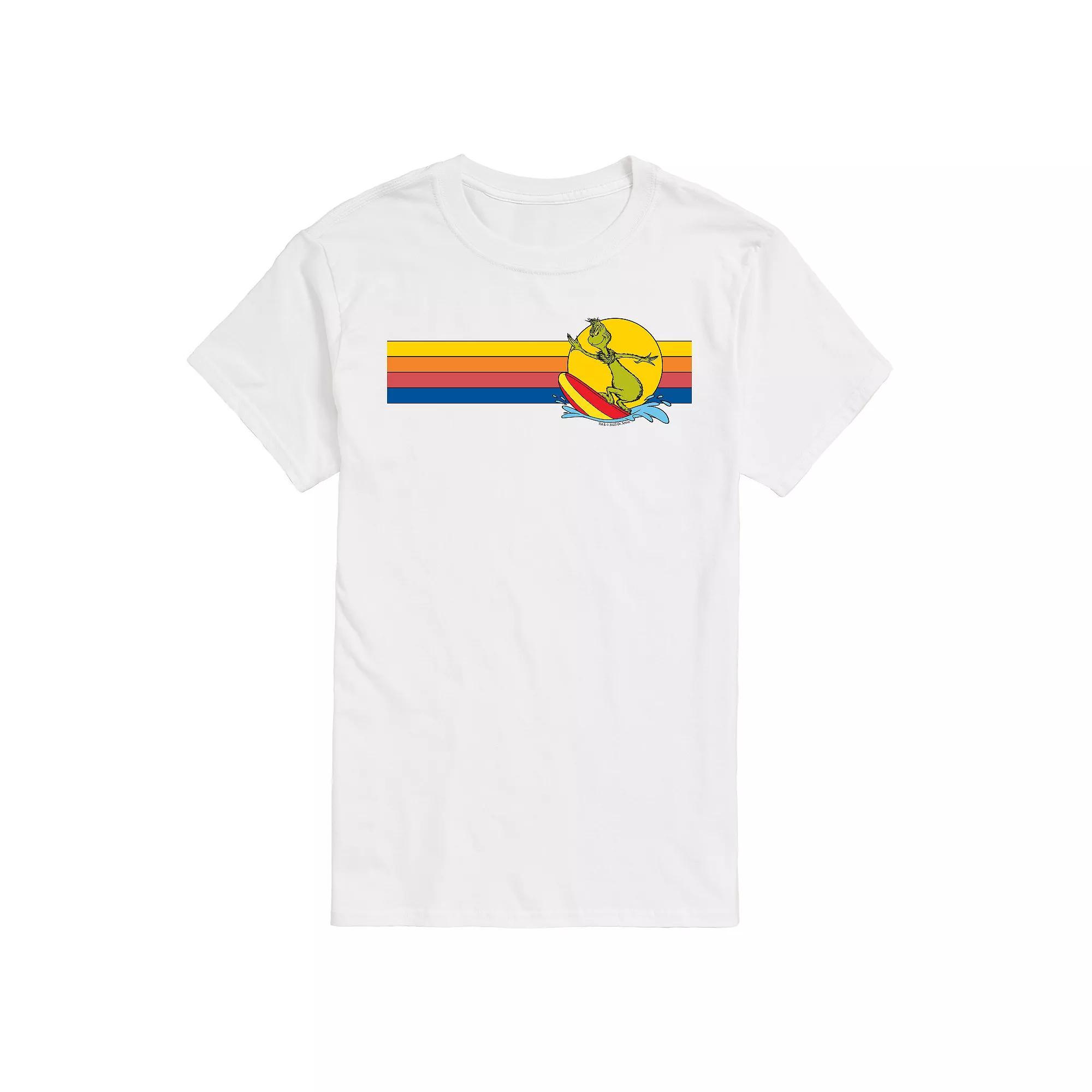 Big & Tall Dr. Seuss The Grinch Surf Retro Graphic Tee, Men's,  Product Image