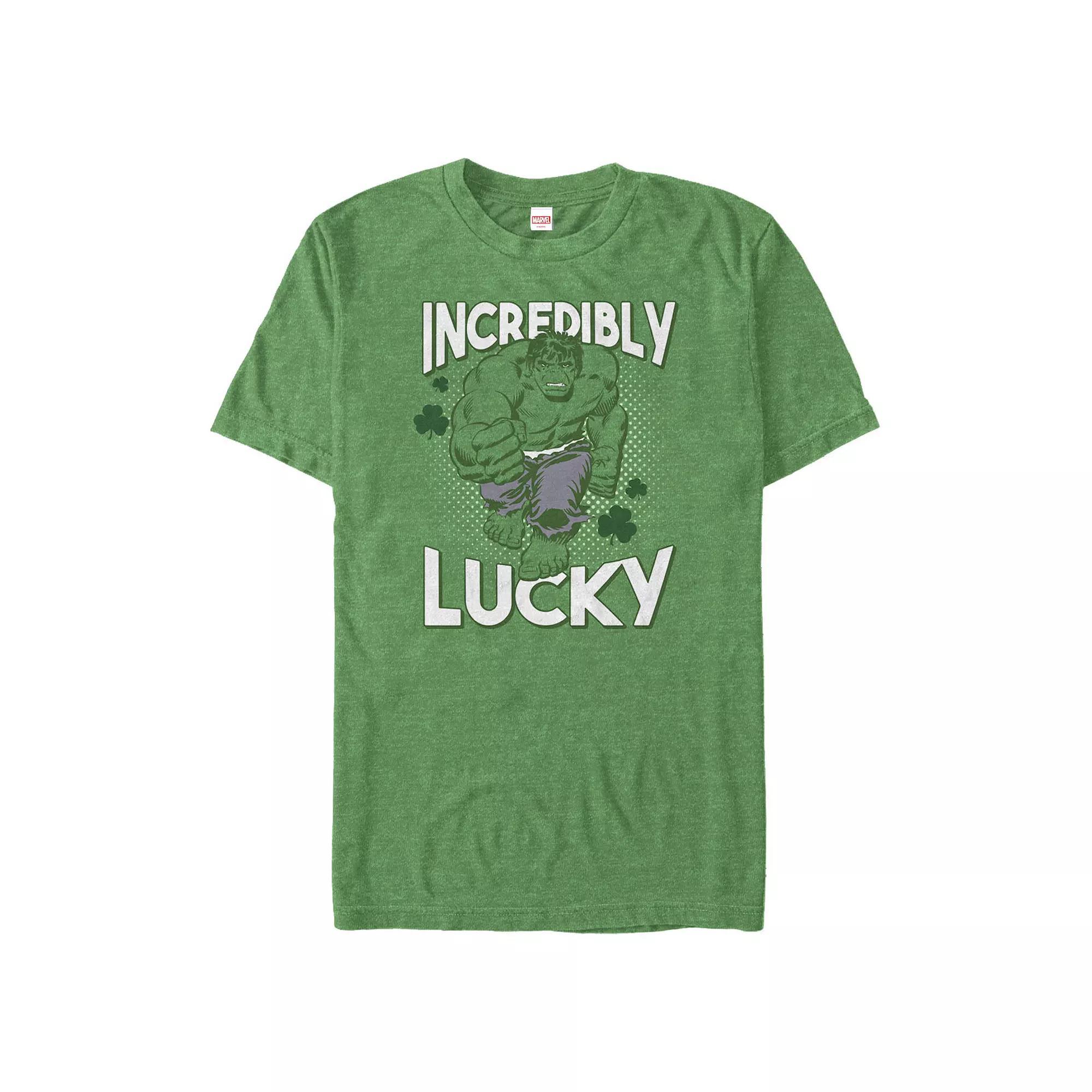 Big & Tall Marvel Hulk Incredibly Lucky Graphic Tee, Men's,  Product Image