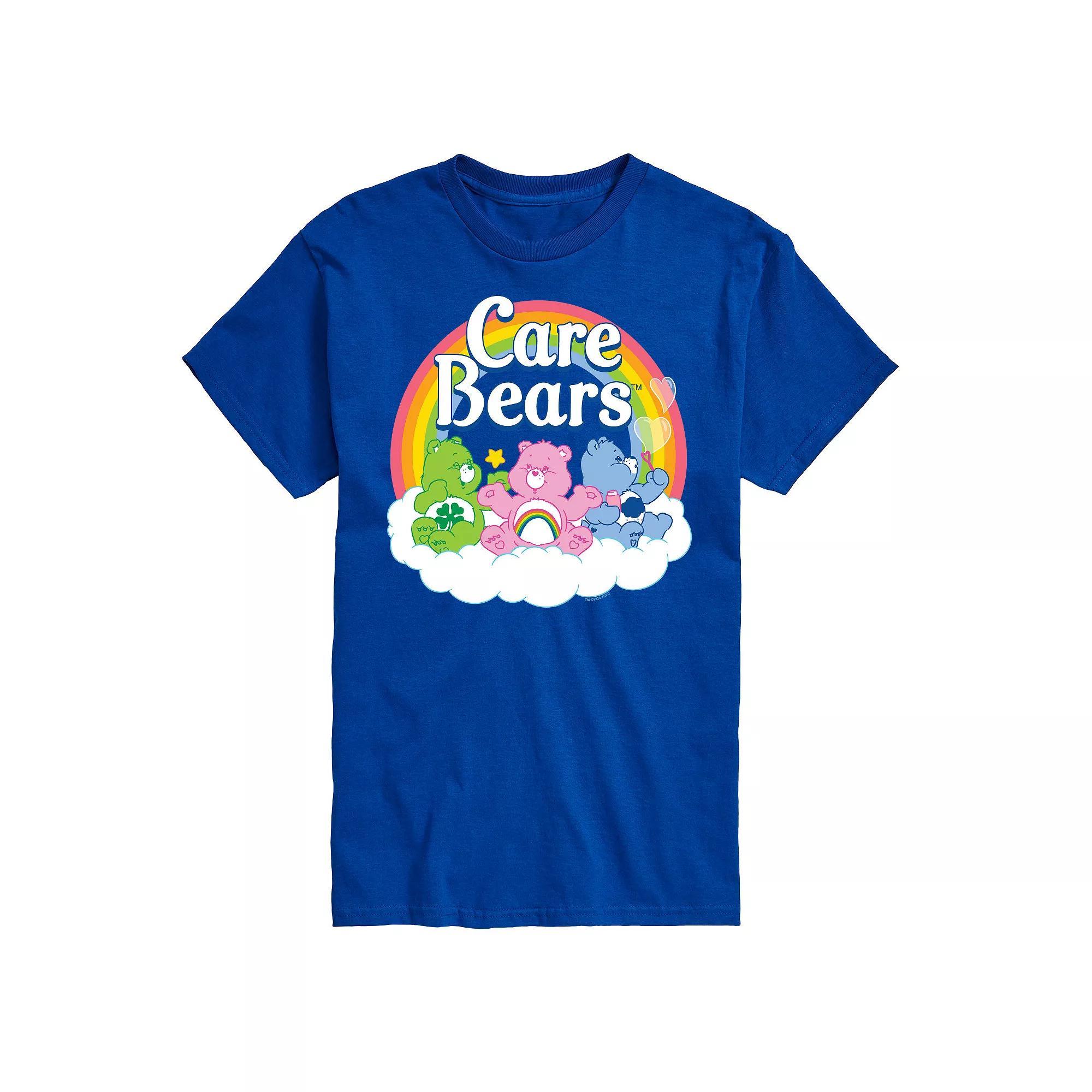 Men's Care Bears Logo Group Graphic Tee, Size: Large, Blue Product Image