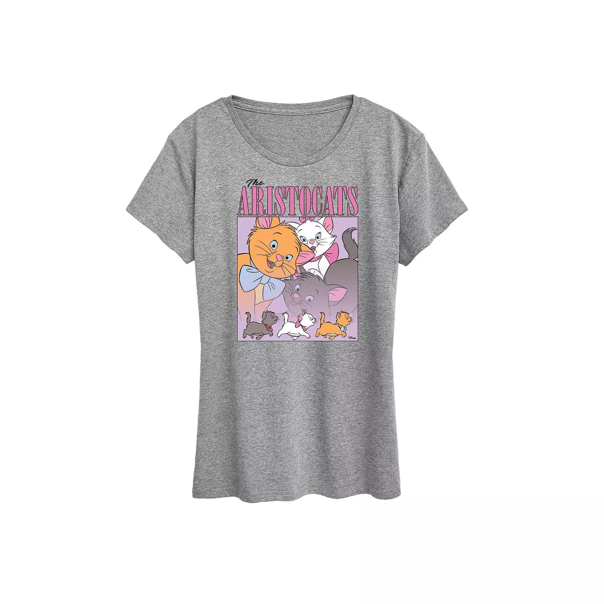 Disney's Lilo & Stitch Women's Grid Graphic Tee, Size: Medium, Grey Gray Product Image