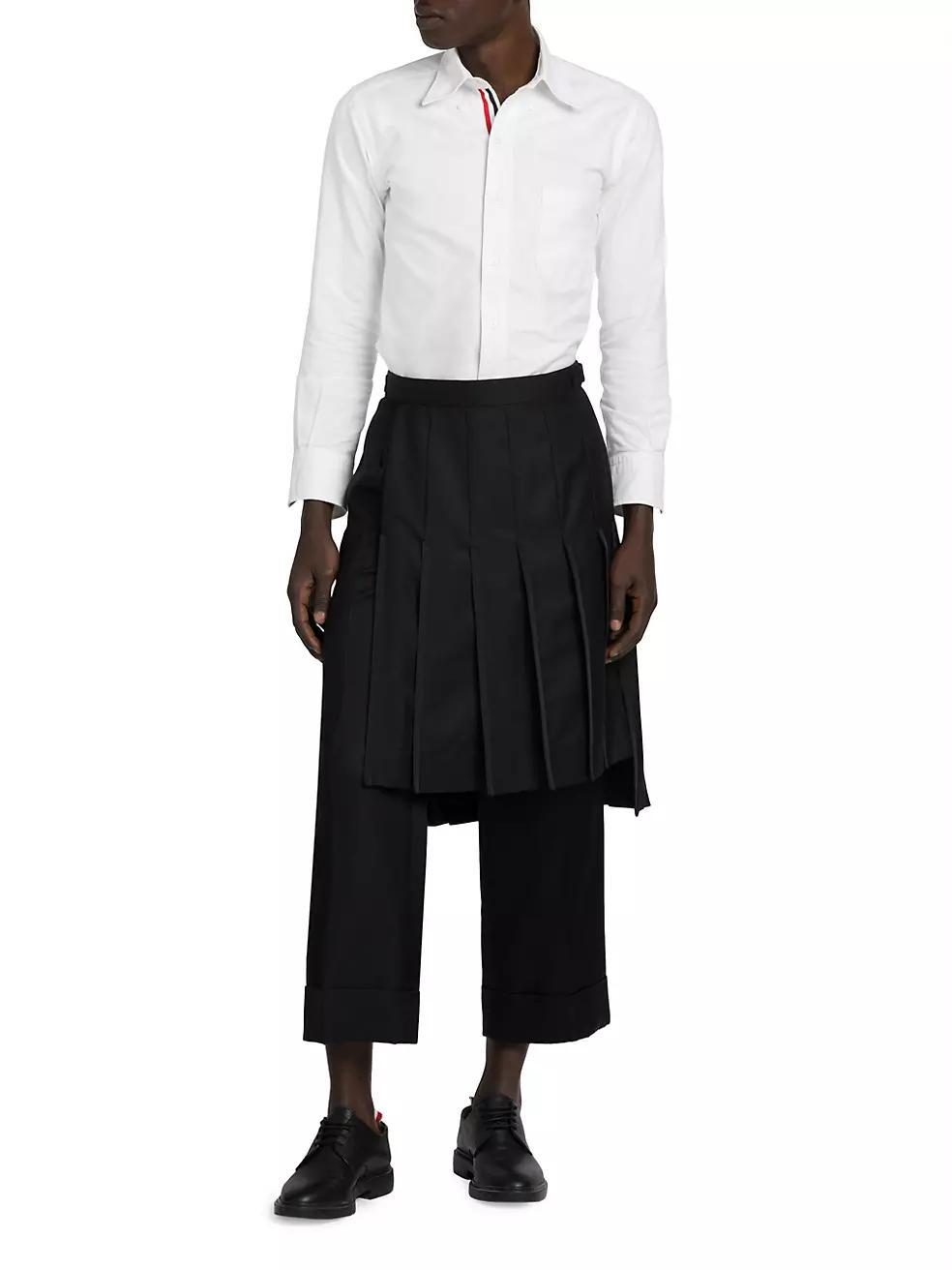 Collage Pleated Kilt Pants Product Image