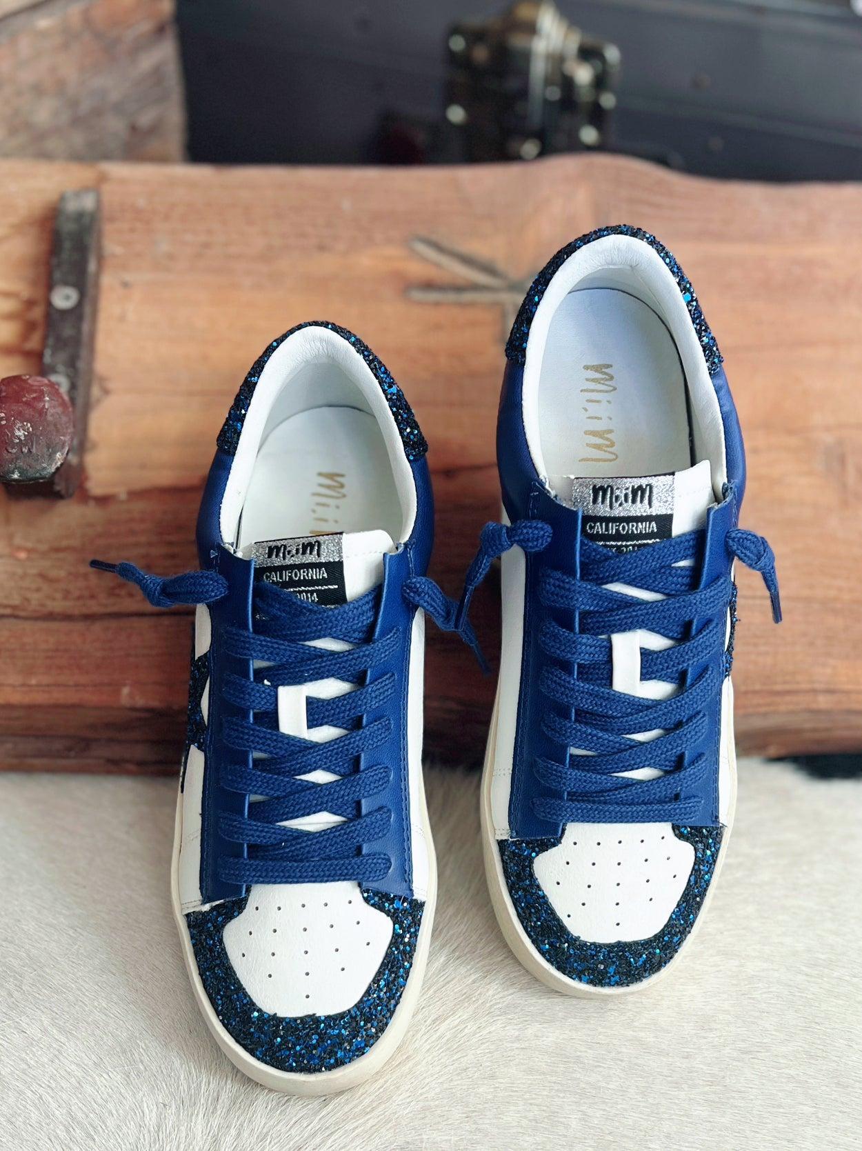 Navy Candace Star Sneakers Product Image