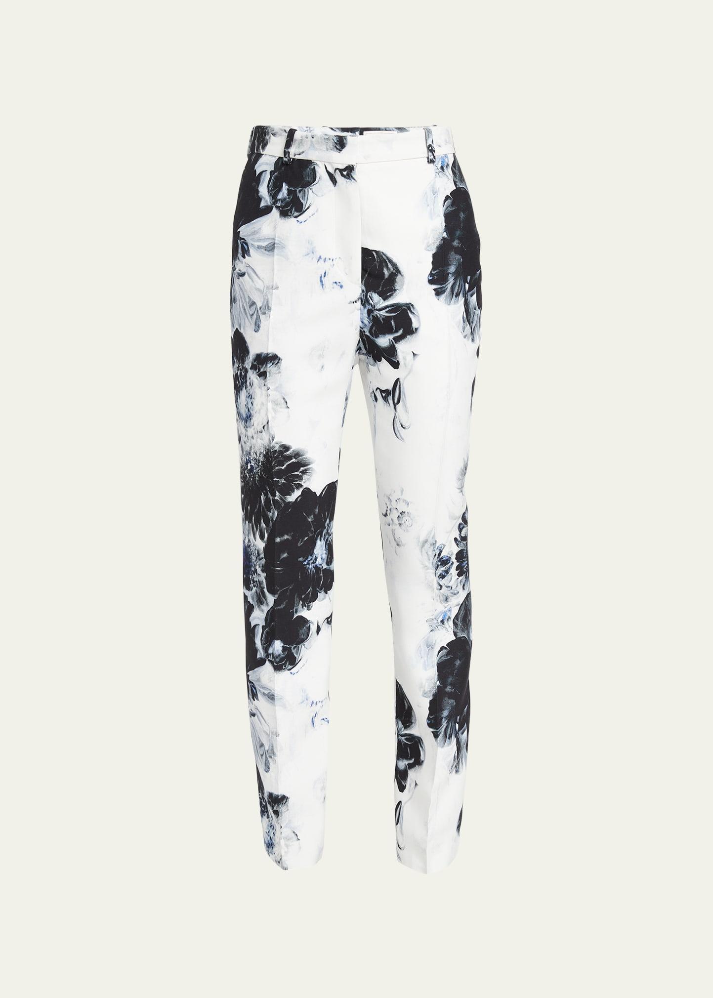 X-Ray Floral Print Straight-Leg Trousers Product Image