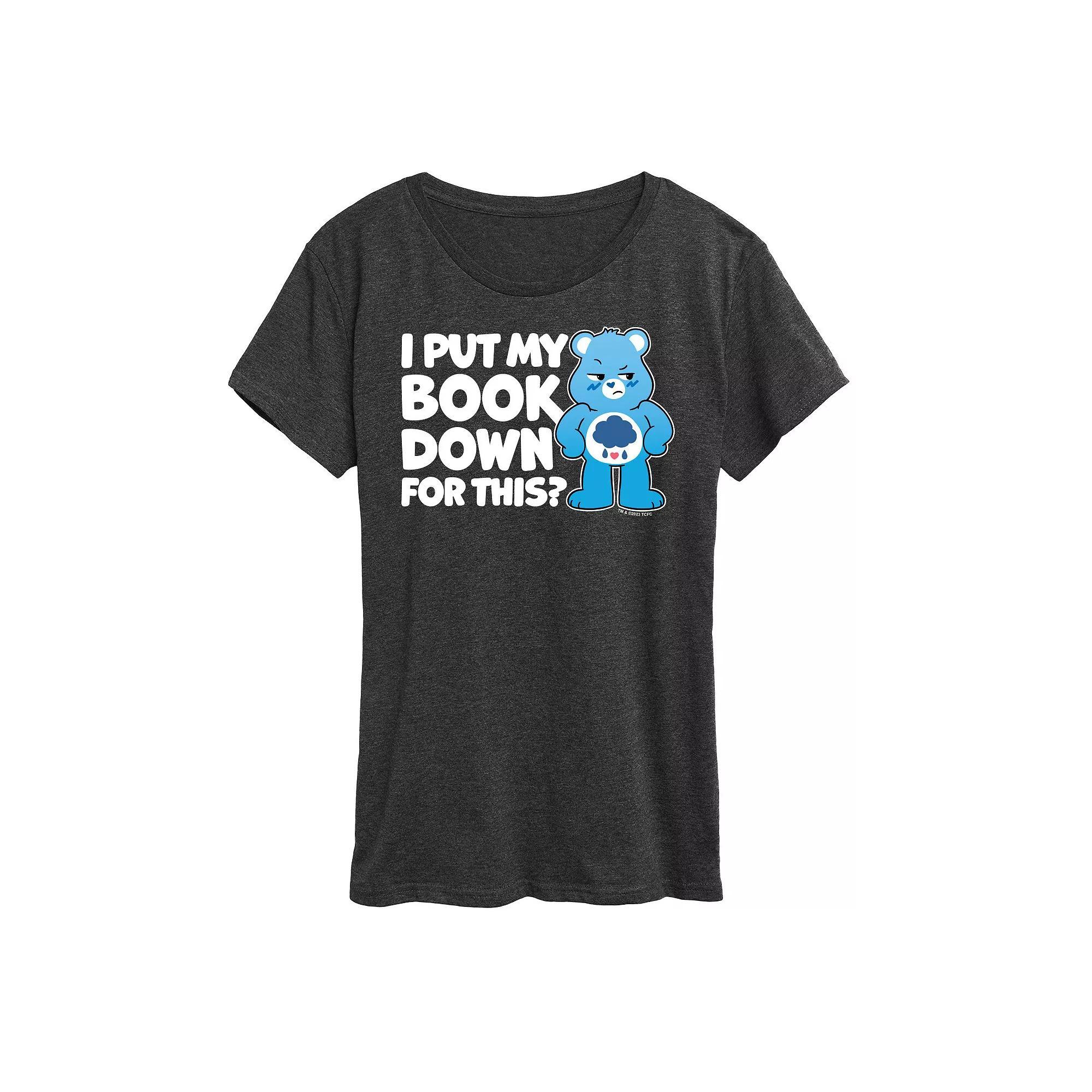 Women's Care Bears I Put My Book Down Graphic Tee,  Product Image