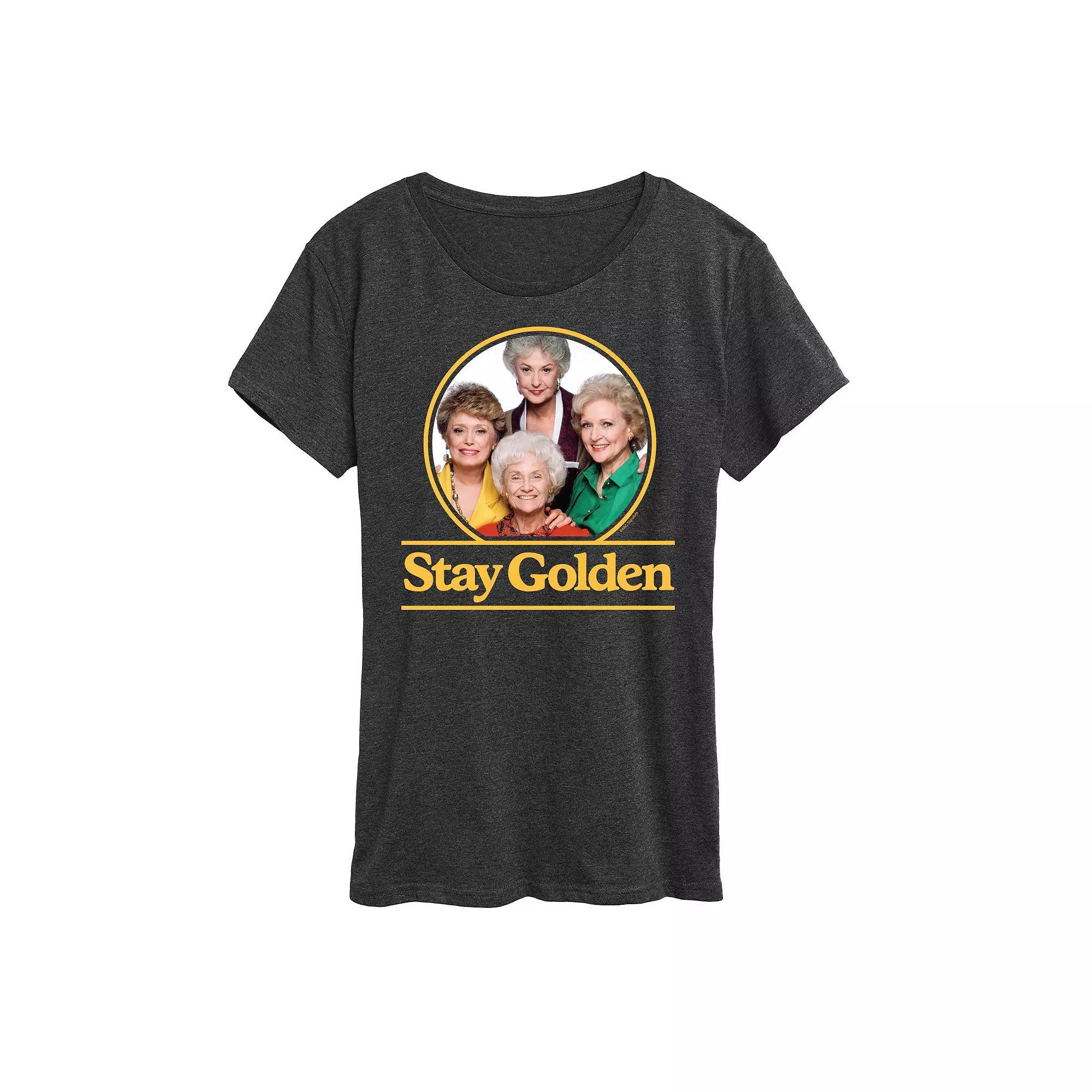 Women's Golden Girls Stay Golden Group Graphic Tee, Girl's,  Product Image