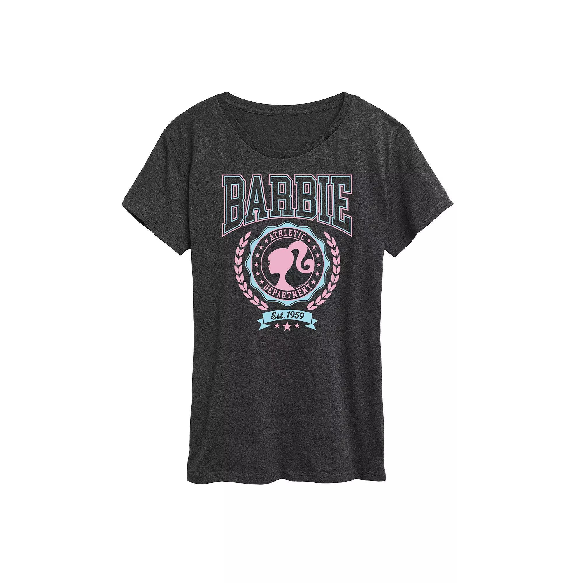 Women's Barbie® Varsity Athletic Department Graphic Tee,  Product Image