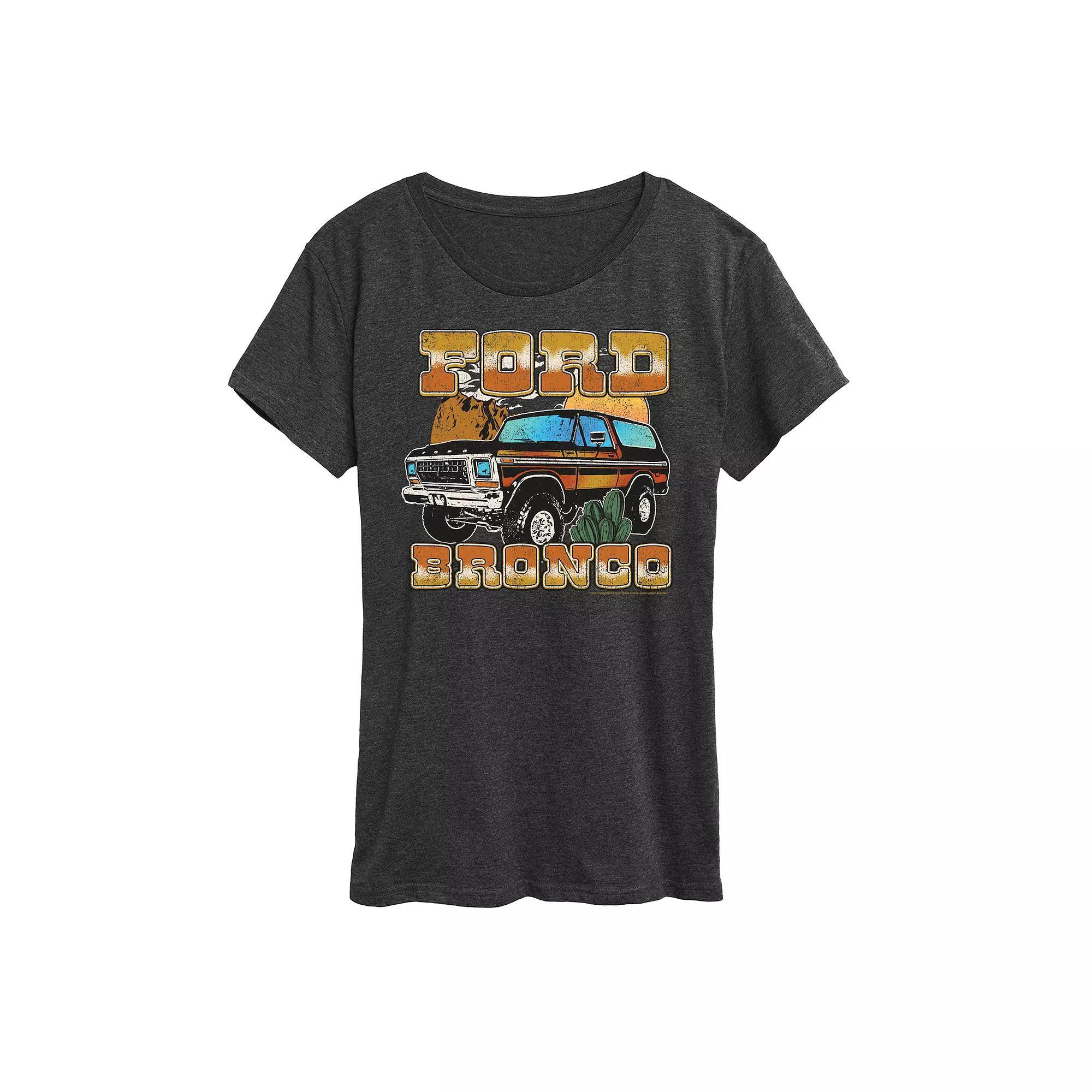 Women's Ford Vintage Bronco Desert Graphic Tee,  Product Image