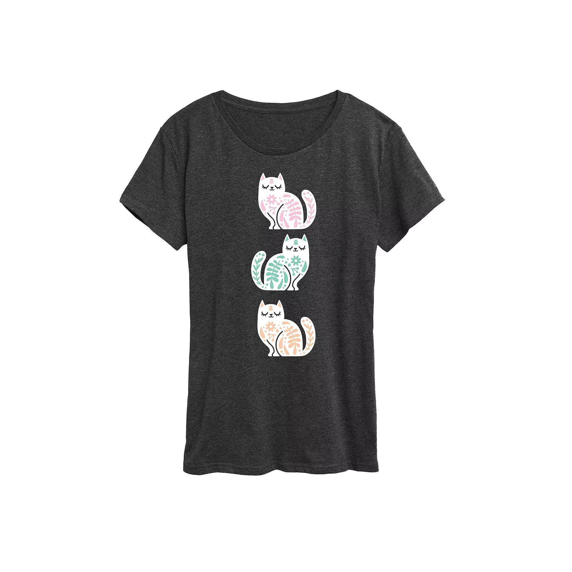 Women's Scandinavian Cats Graphic Tee,  Product Image