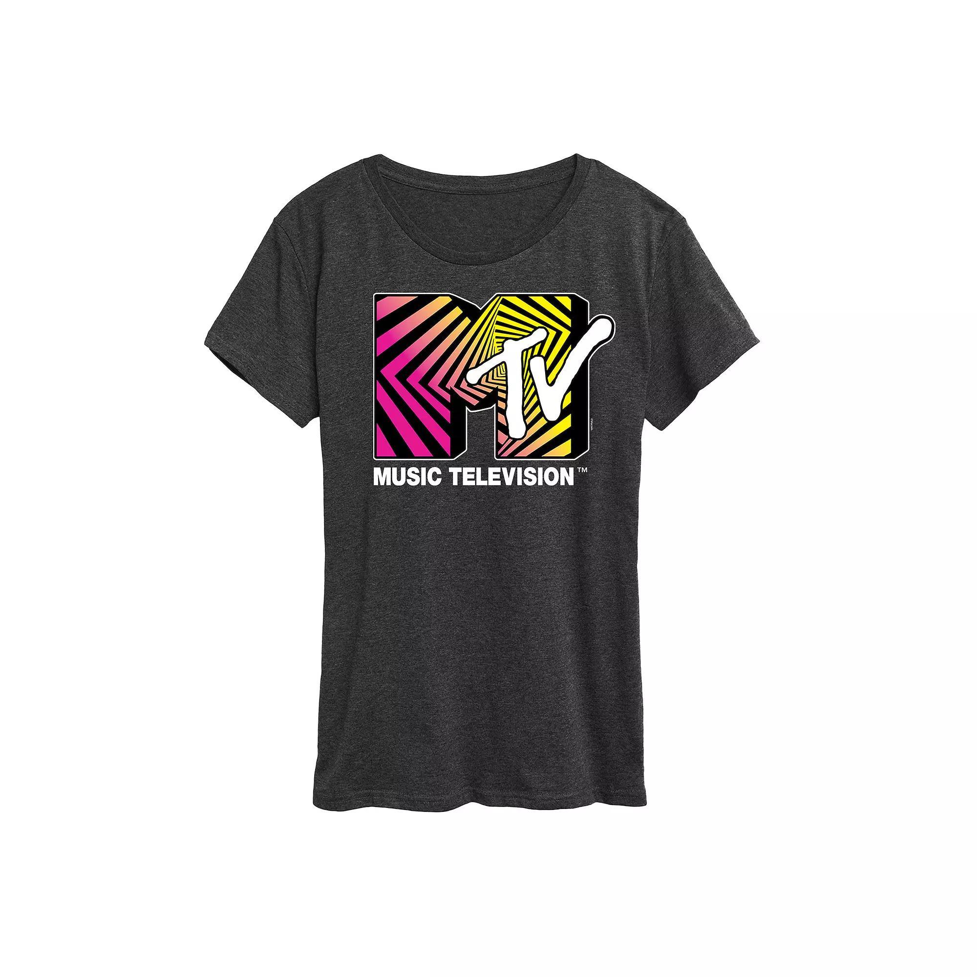 Women's MTV Optical 80s Graphic Tee,  Product Image