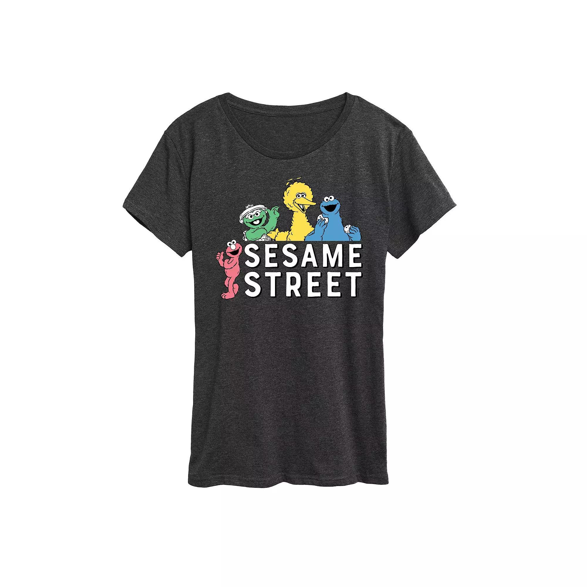 Women's Sesame Street Group Graphic Tee, Girl's,  Product Image