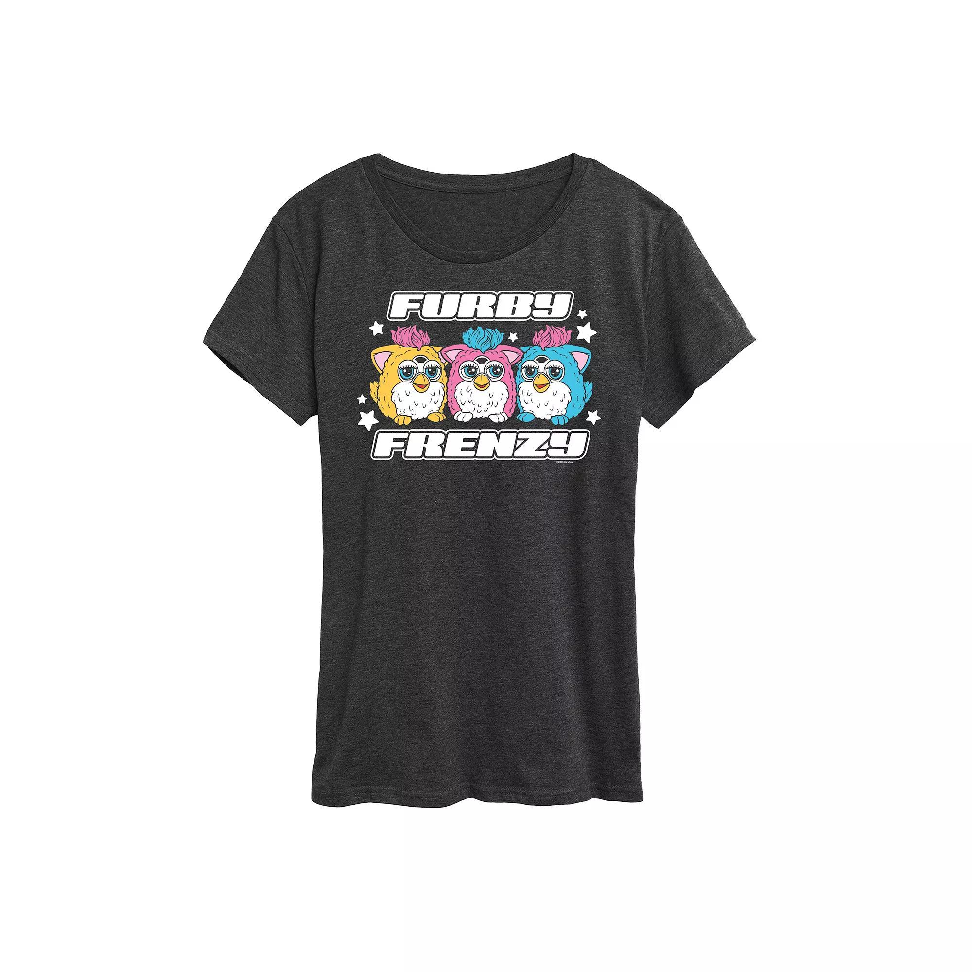 Women's Furby Frenzy Graphic Tee, Size: XL, Heather Grey Product Image