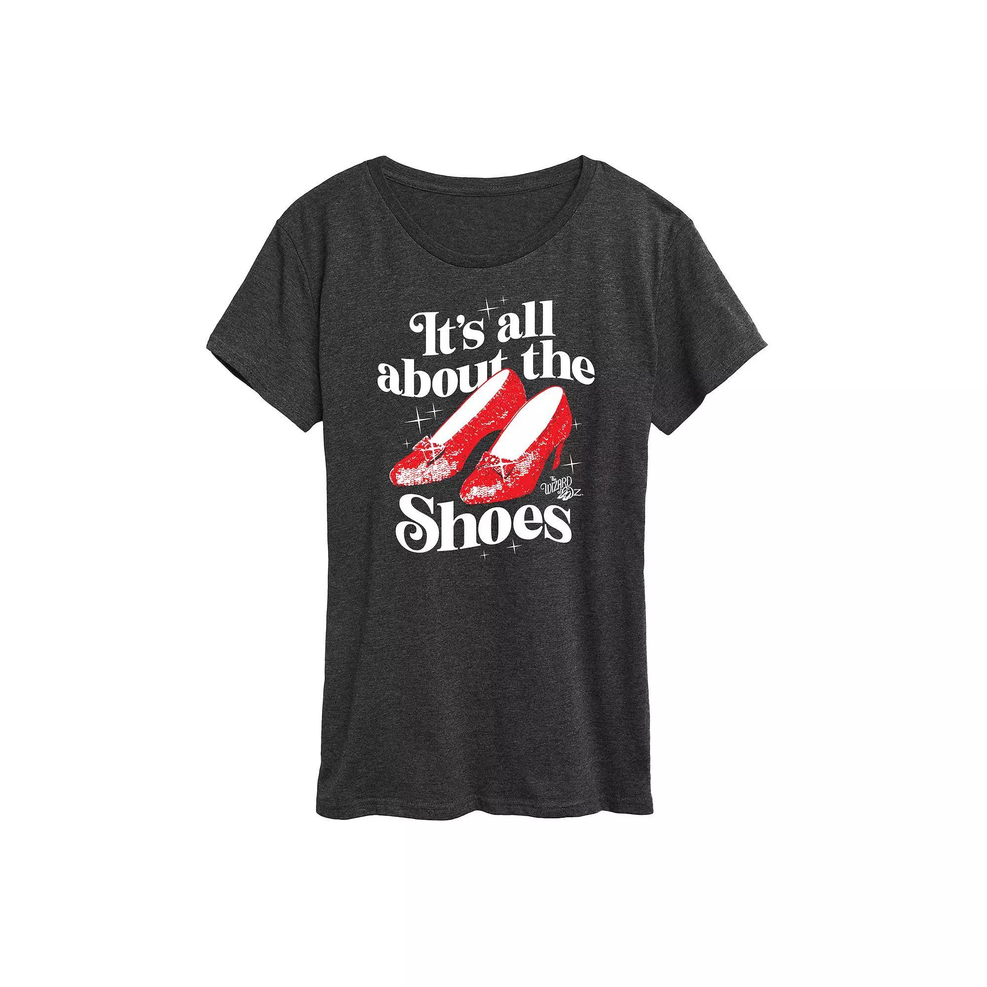 Women's Wizard Of Oz Shoes Graphic Tee,  Product Image