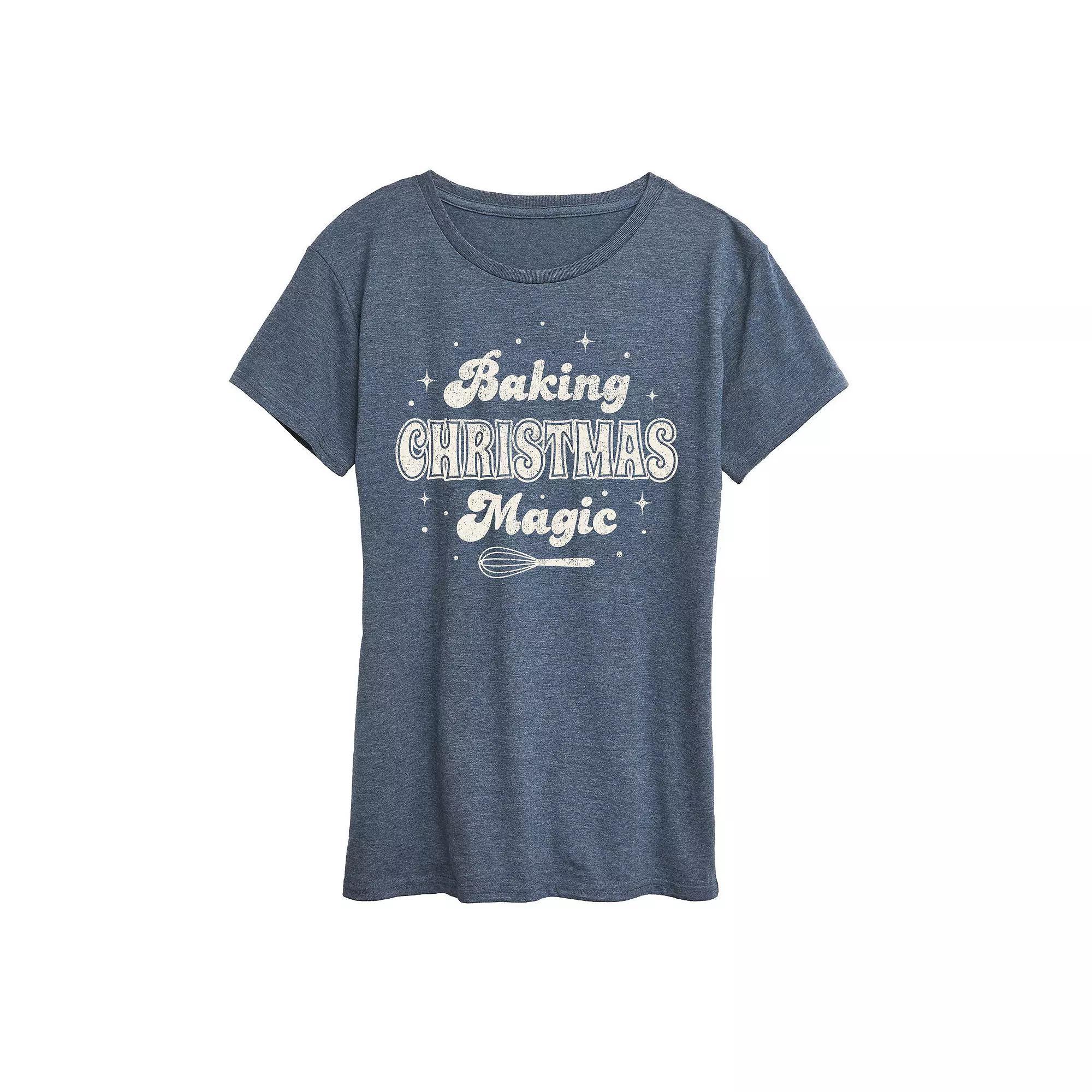 Women's Baking Christmas Magic Graphic Tee, Girl's,  Product Image