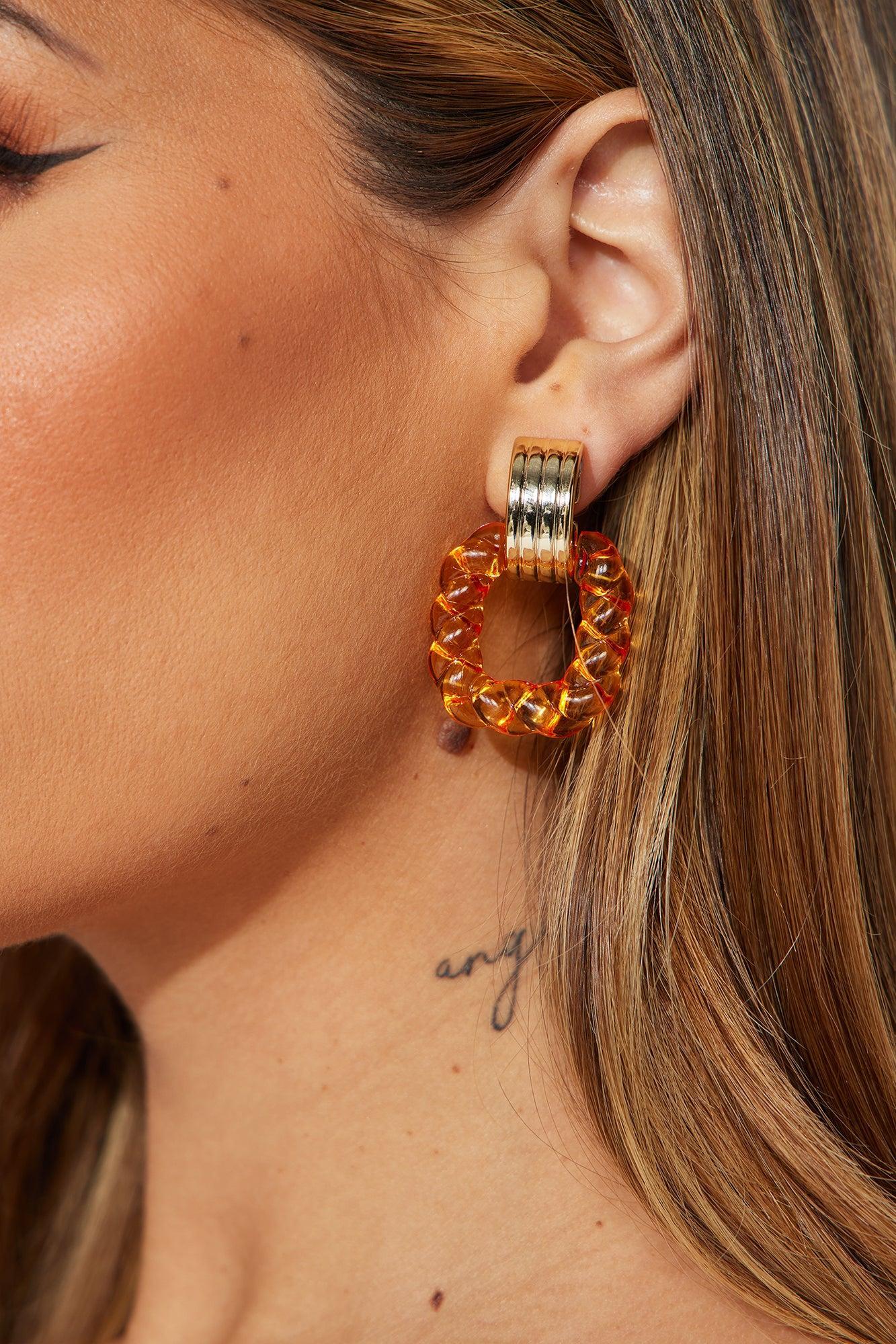 Cabo Beach Party Earrings - Orange Product Image