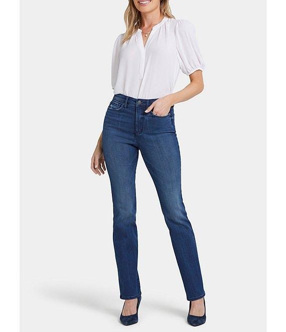 NYDJ Stretch Denim High Rise Slim Leg Bootcut Jeans Product Image