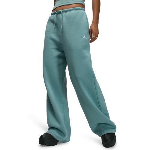 Jordan Womens Jordan Brooklyn Fleece OH Pants - Womens Cannon/White Product Image
