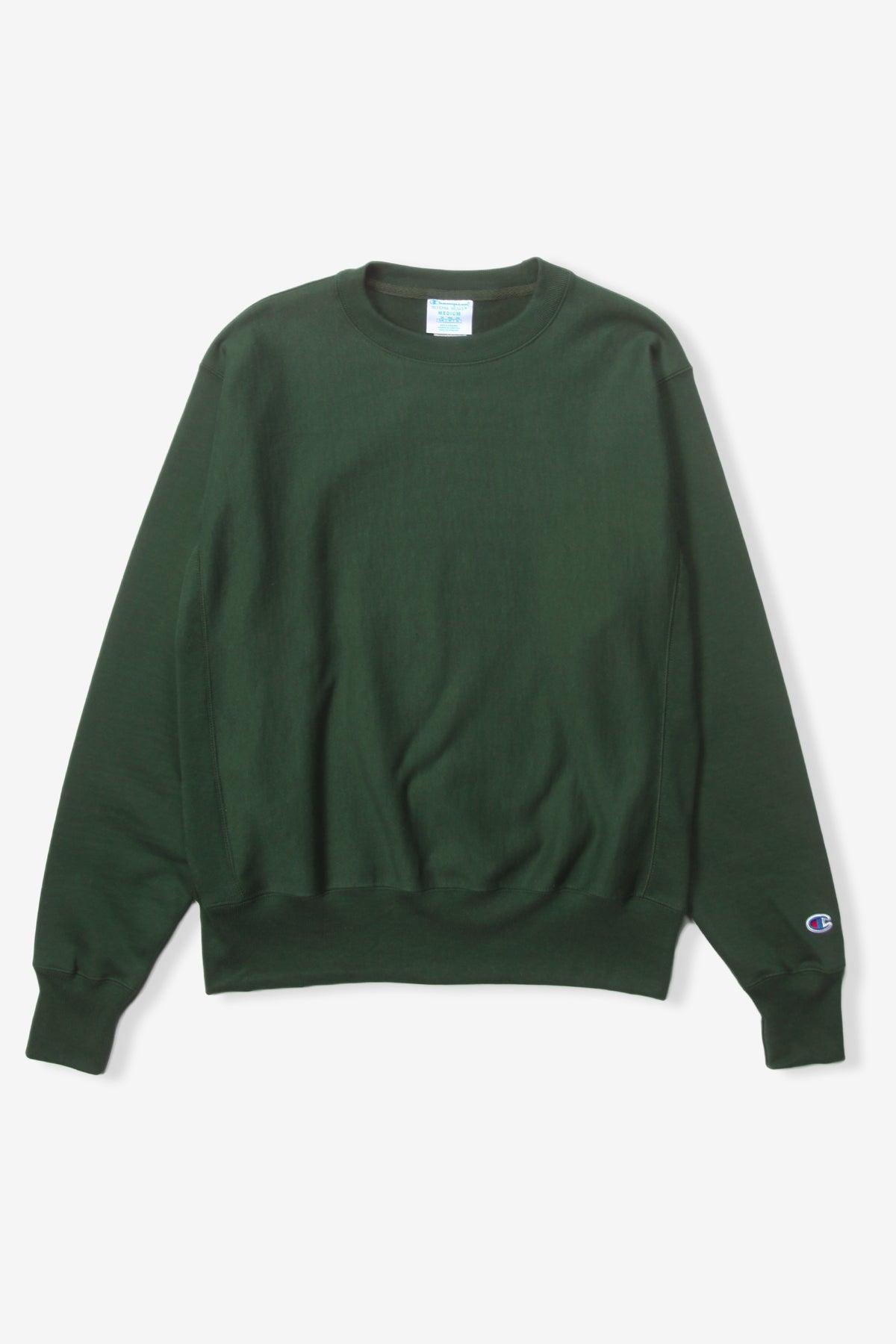 Champion - 12oz USA Reverse Weave Crewneck - Forest Green Product Image