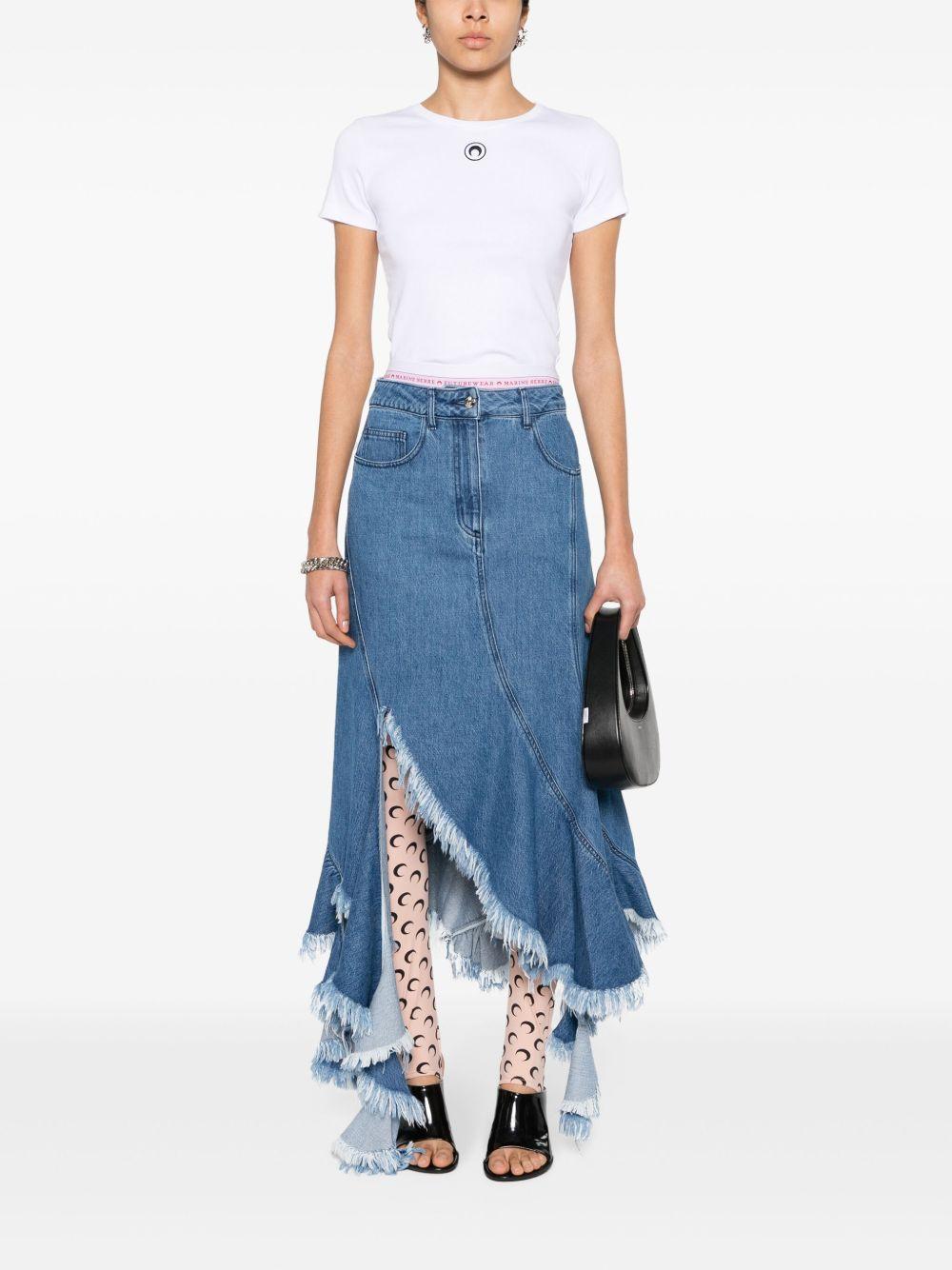 Crescent Moon-embroidered T-shirt Product Image