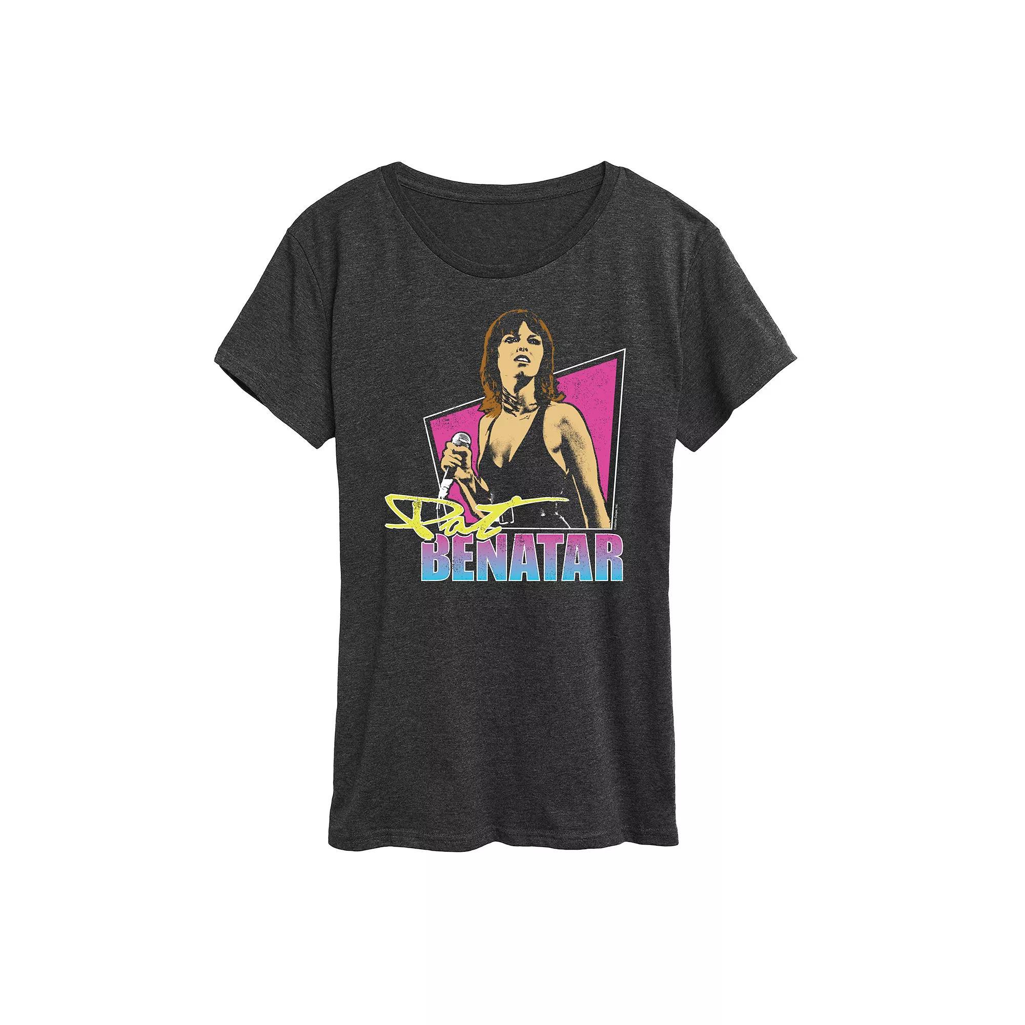 Women's Pat Benatar Cameo Graphic Tee, Size: XL, Black Product Image