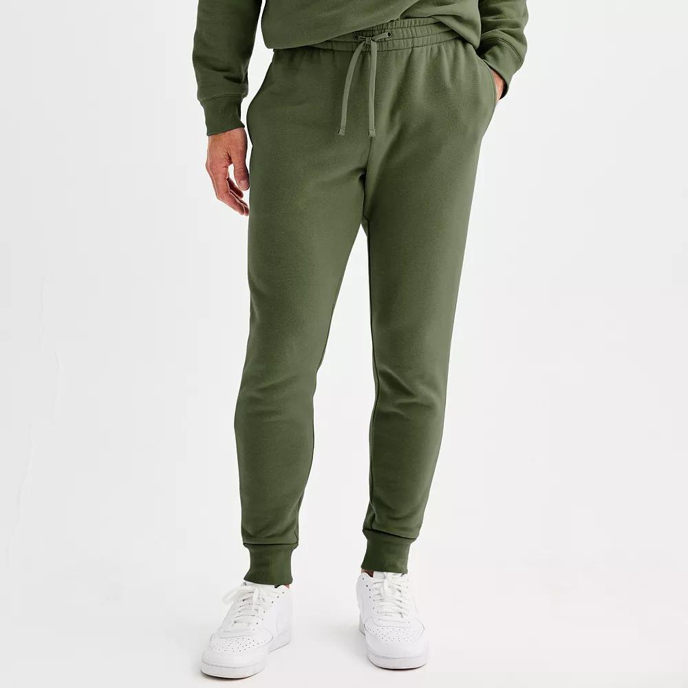 Men's Tek Gear® Ultra Soft Fleece Midweight Joggers, Size: Small, Army Bottle Product Image