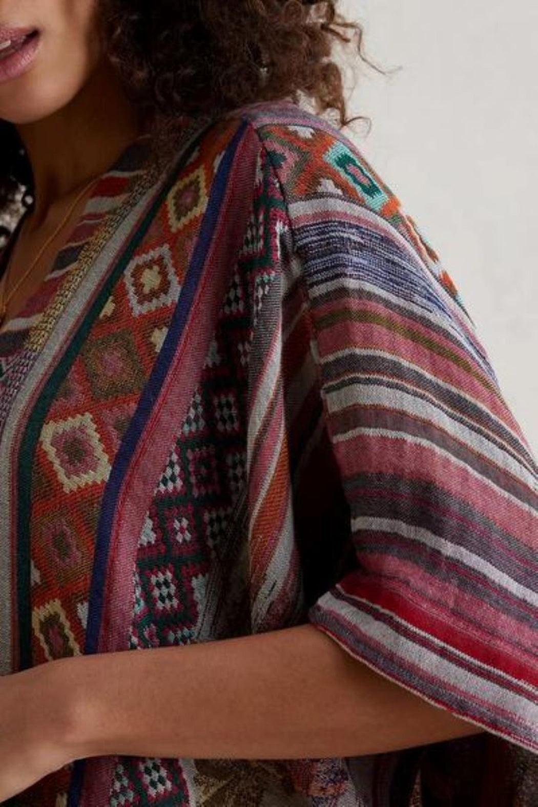 Multi-Layered Jacquard Short Jacket Product Image