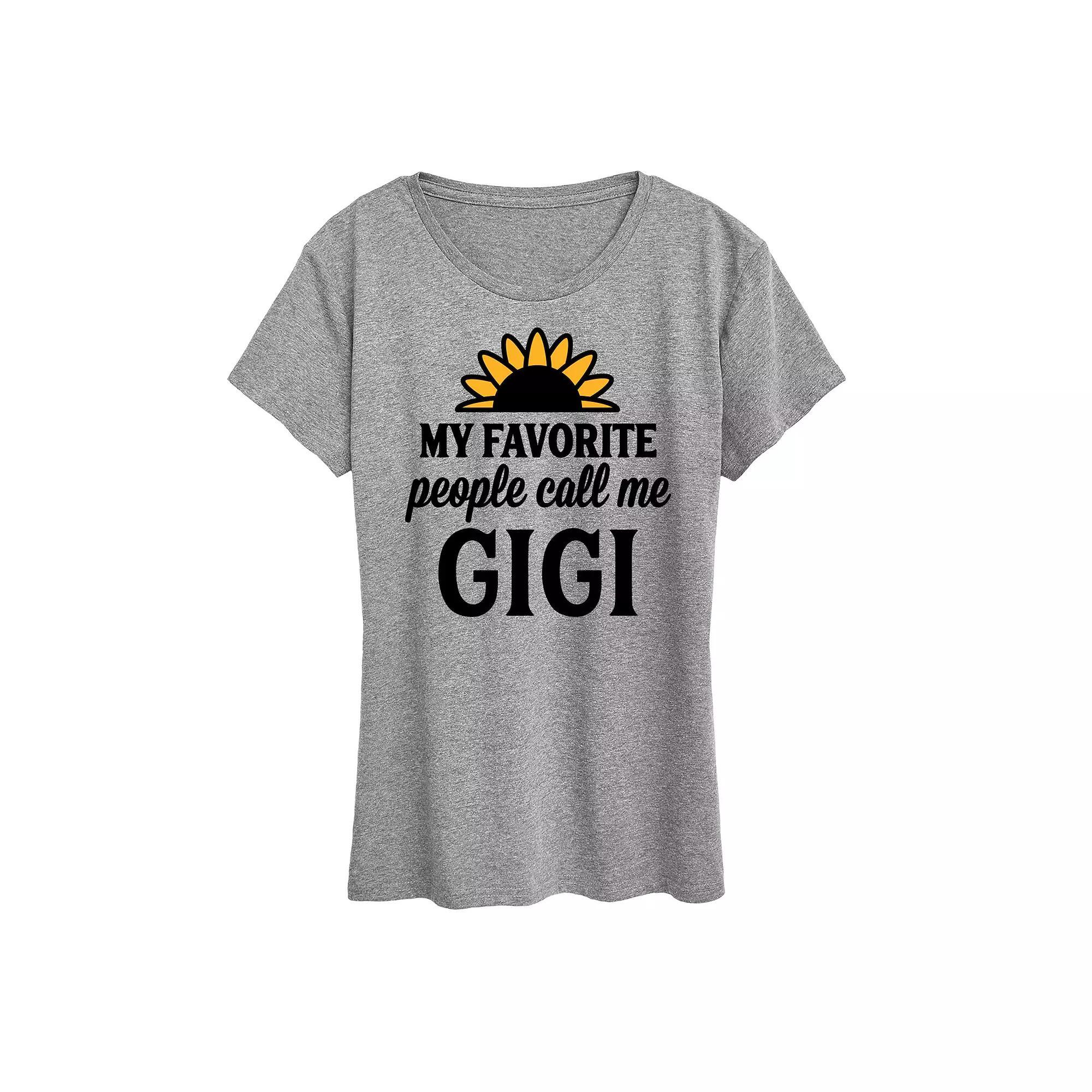Women's Favorite People Call Me Gigi Graphic Tee,  Product Image