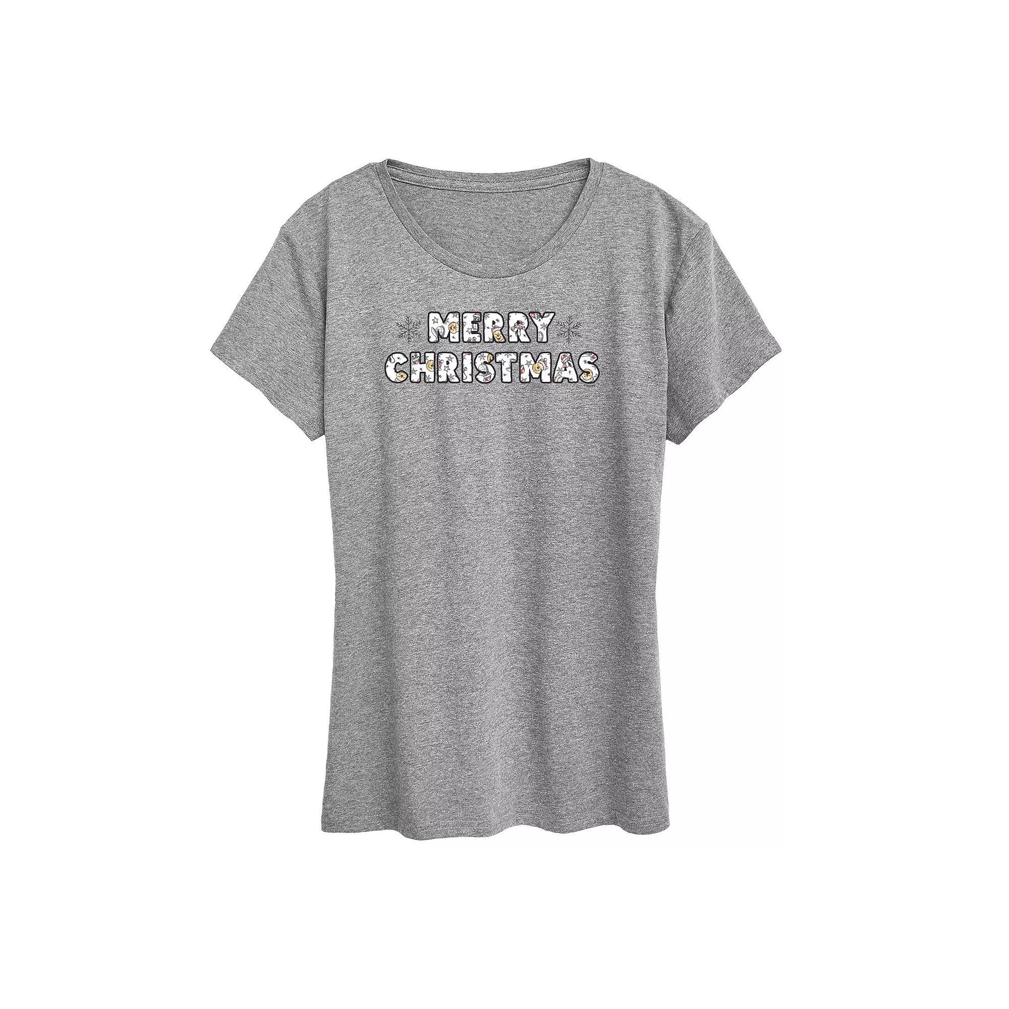 Women's Pete the Cat Face Mom Graphic Tee, Size: Small, Grey Gray Product Image