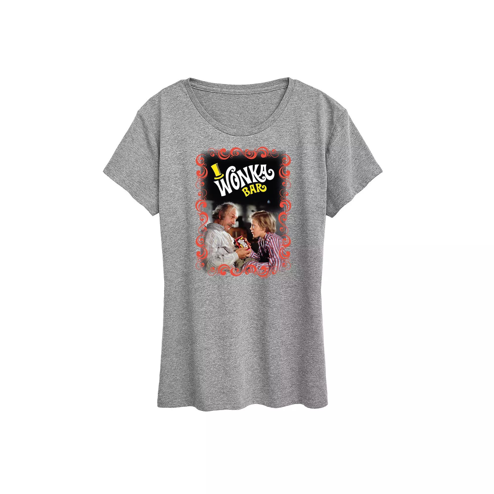 Women's Willy Wonka and the Chocolate Factory Charlie & Grandpa Joe Graphic Tee, Girl's,  Product Image