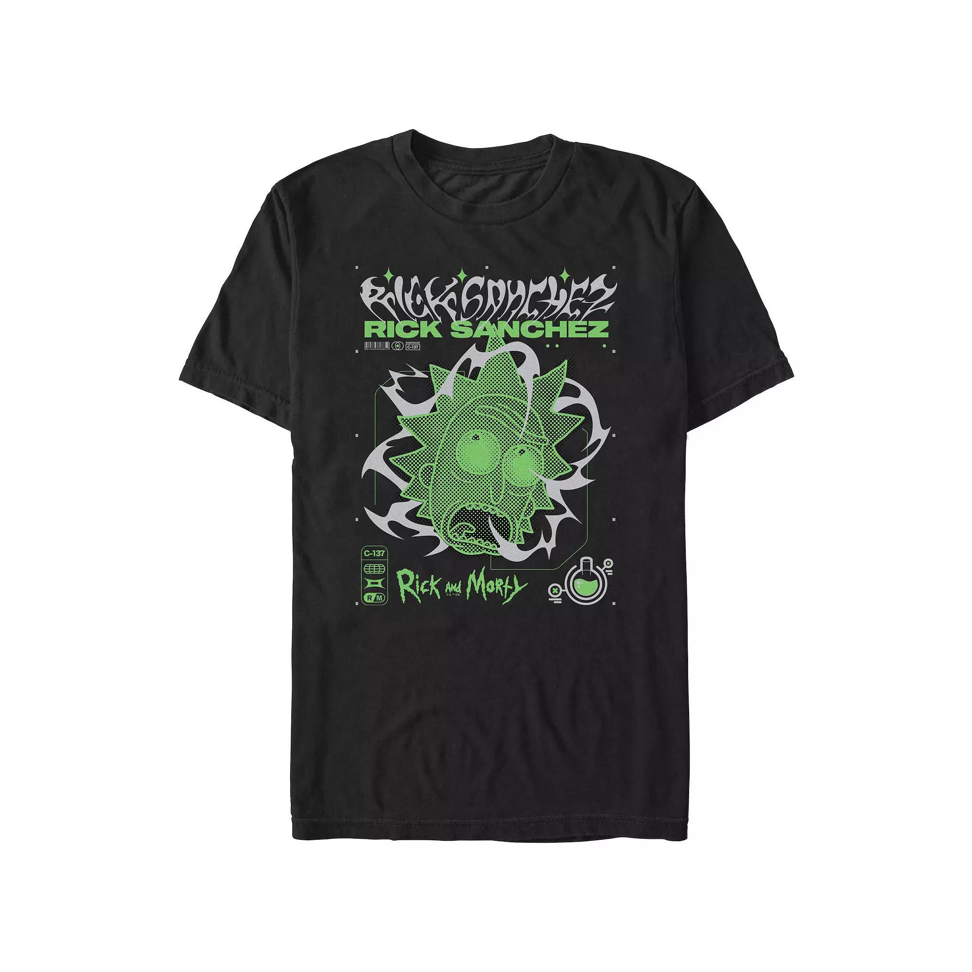 Men's Rick And Morty Rick Sanchez Poster Graphic Tee,  Product Image