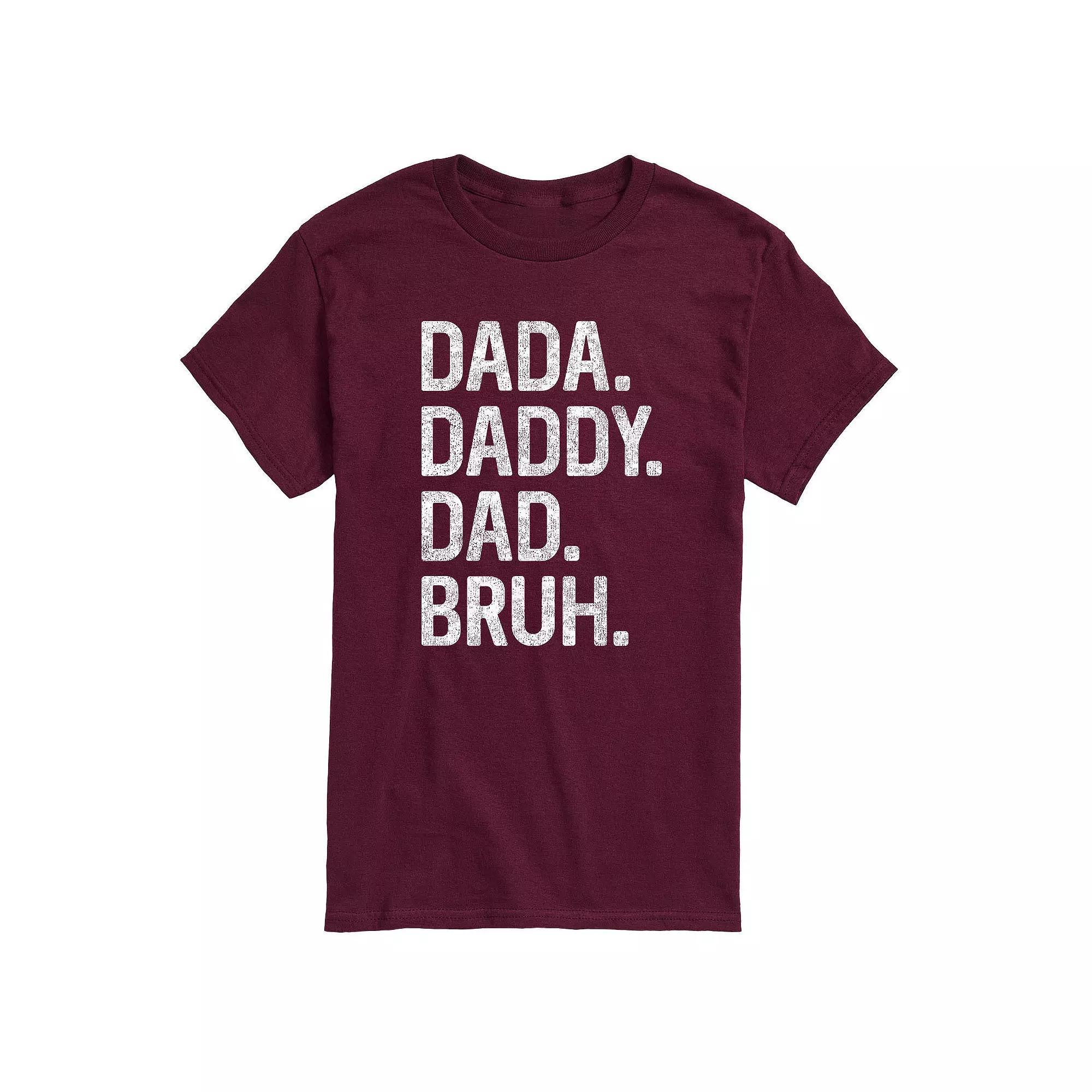 Men's Dada Daddy Dad Bruh Graphic Tee,  Product Image