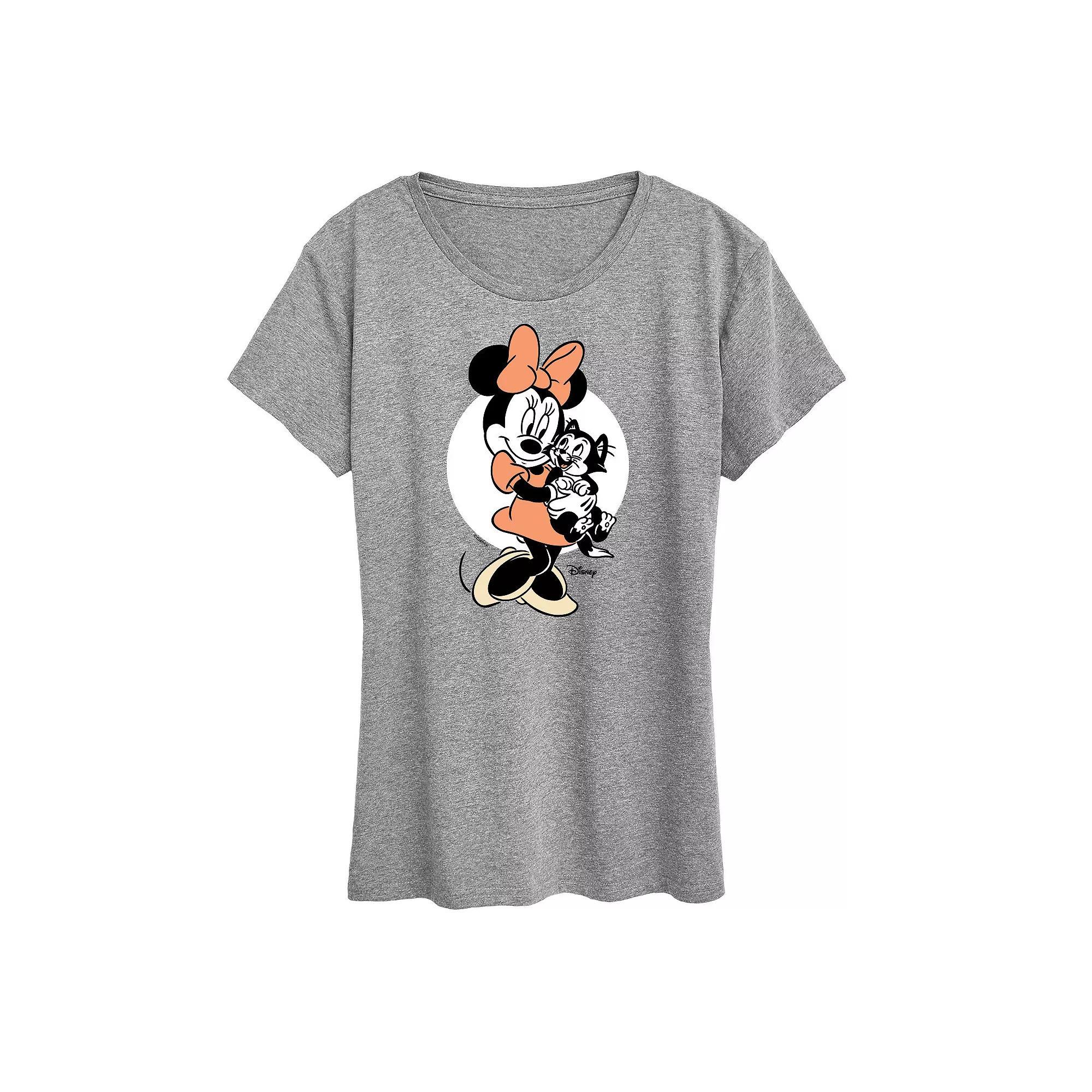 Disney's Minnie Mouse & Figaro Women's Graphic Tee, Girl's,  Product Image
