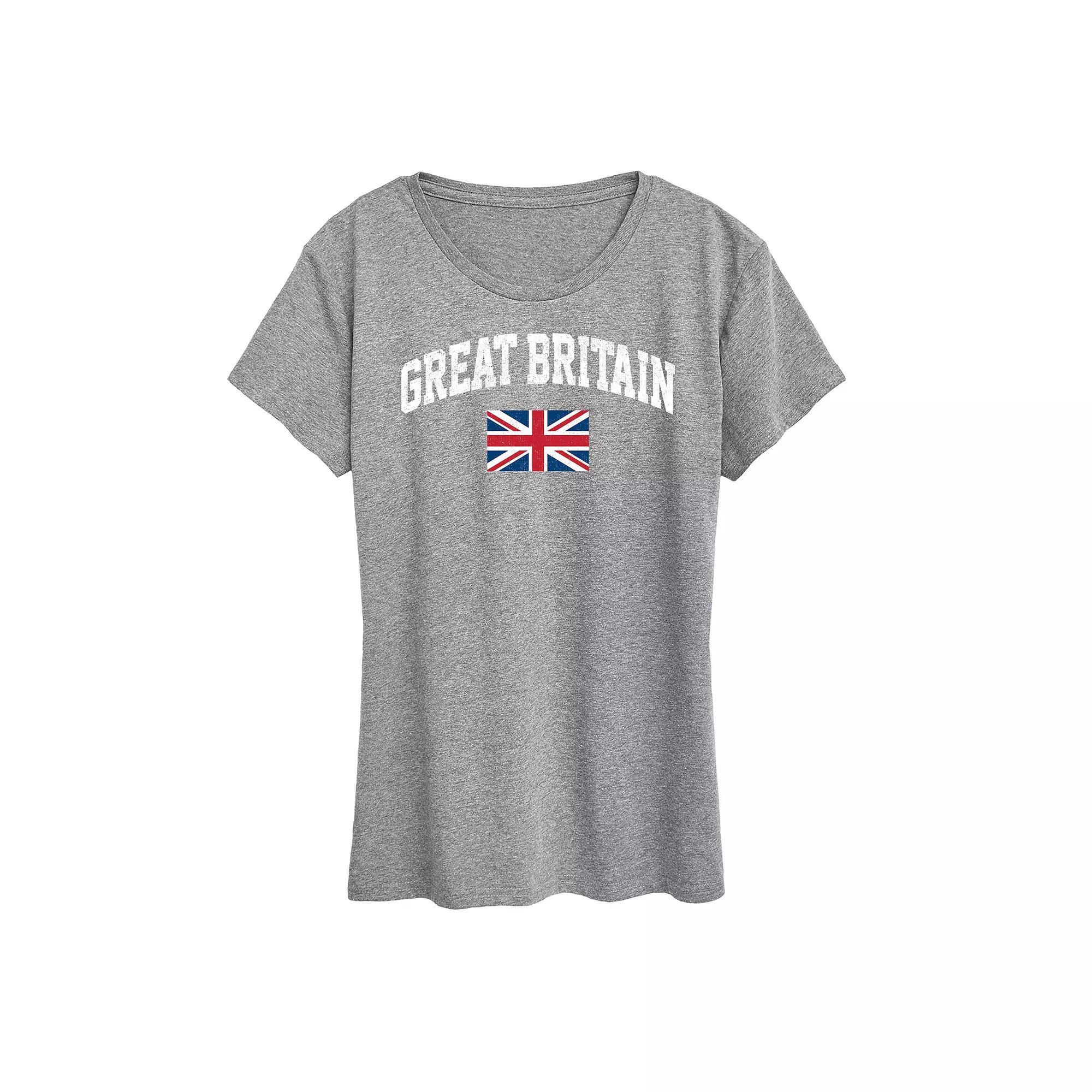 Women's Great Britain Flag Graphic Tee,  Product Image