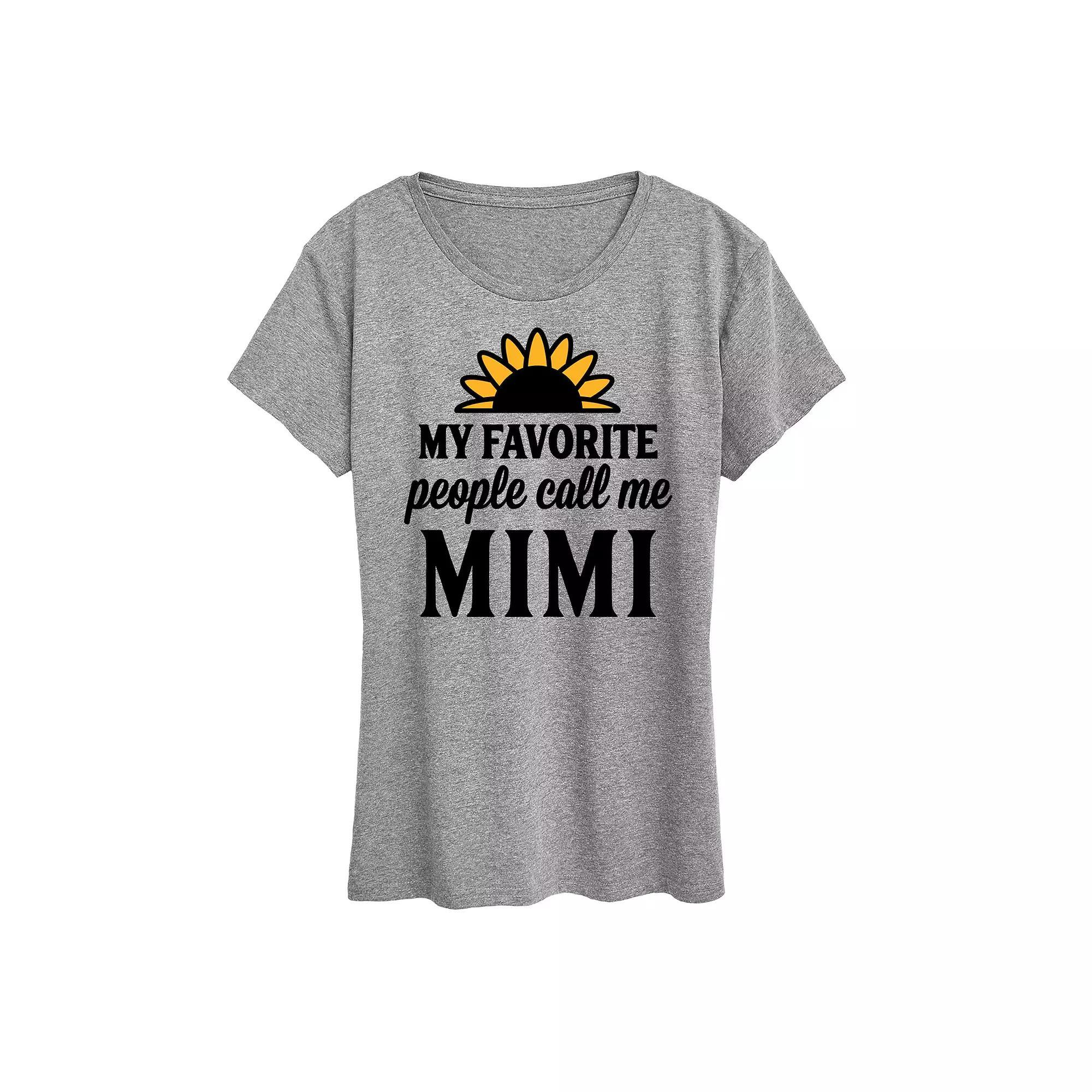 Women's Favorite People Call Me Mimi Graphic Tee,  Product Image
