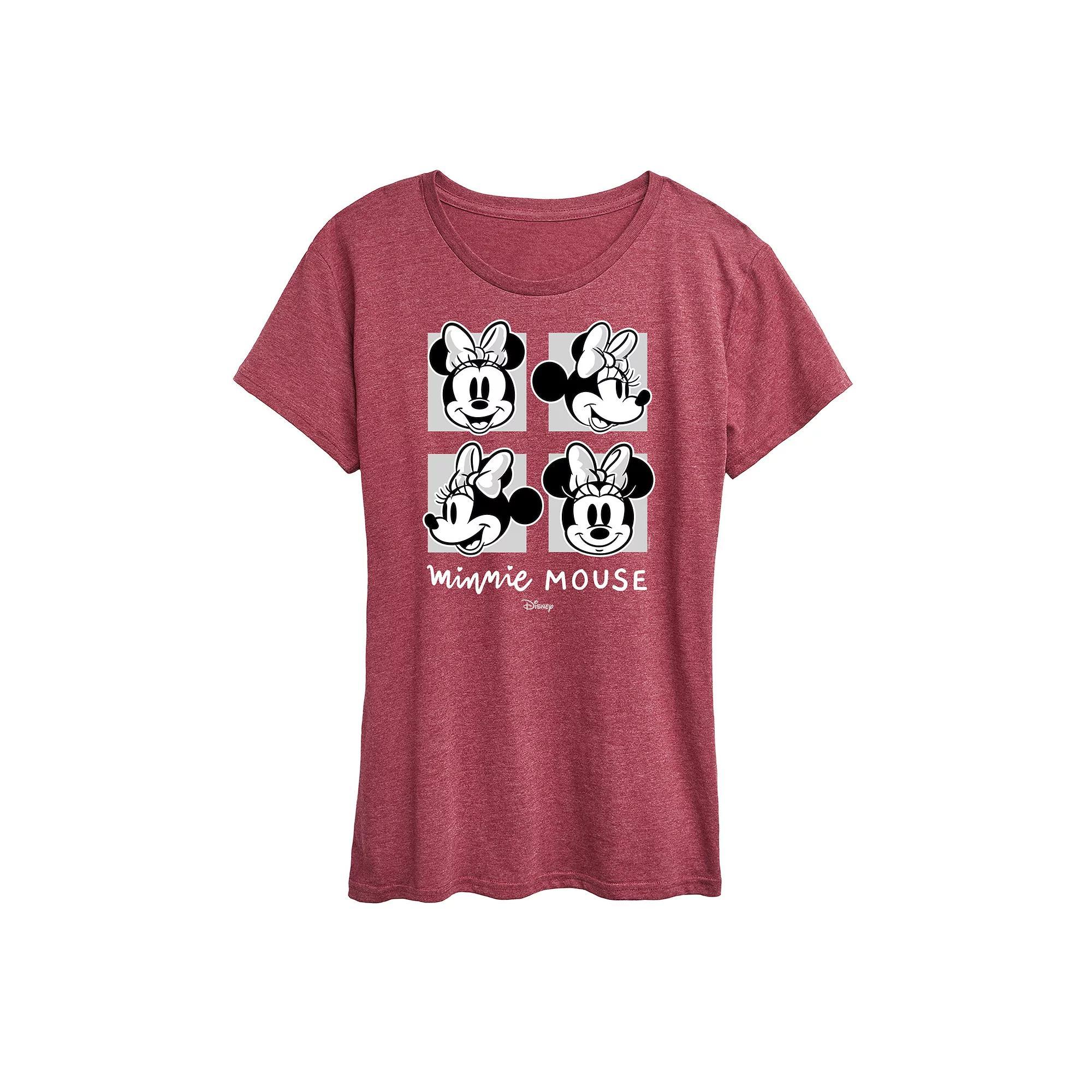 Disney's Minnie Mouse Grid Graphic Tee, Women's,  Product Image
